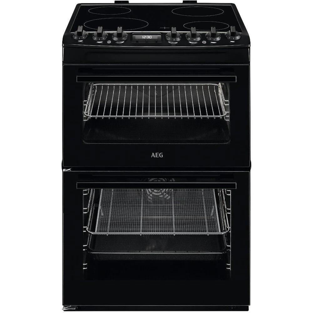 AEG CCX6740ACB - Black Ceramic Electric Cooker - Double Oven - 73/39 Liters - A energy rating - Image 4