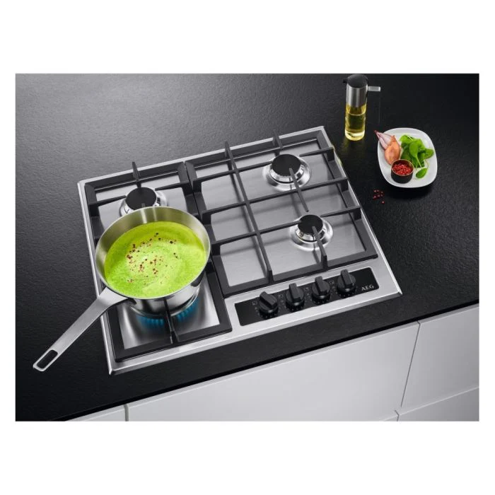 AEG HGB64420YM - Stainless steel 4 Zone Gas Hob - Image 3