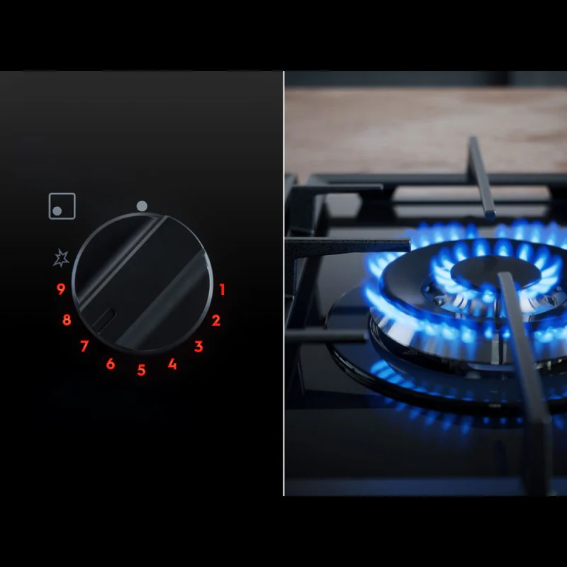 AEG HKB64420NB - Black 4 Zone Gas Hob - Image 3