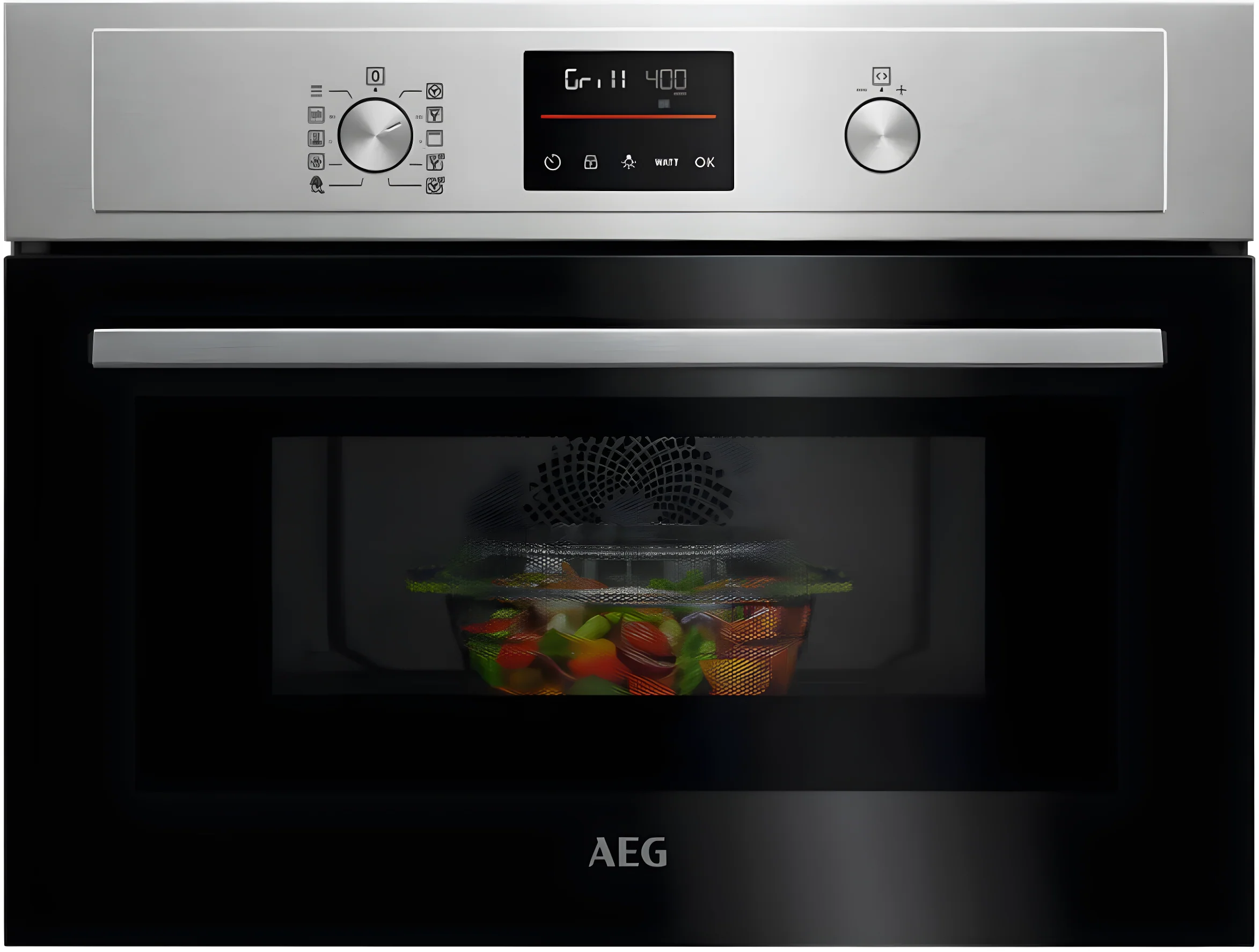 AEG KOX36506EM - Stainless Steel Built-In Combi Microwave - 41L - 1000W