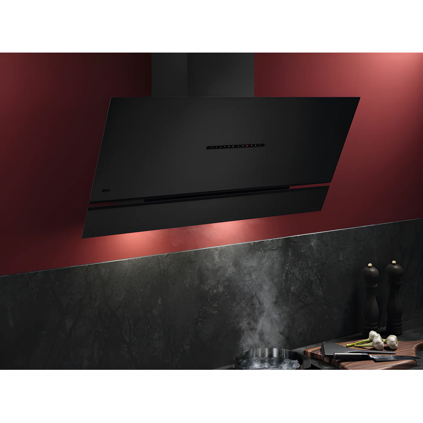 AEG NDV9791AT - Matt Black Chimney Cooker Hood 90cm - 760 m³/h - A+ Energy - Image 3