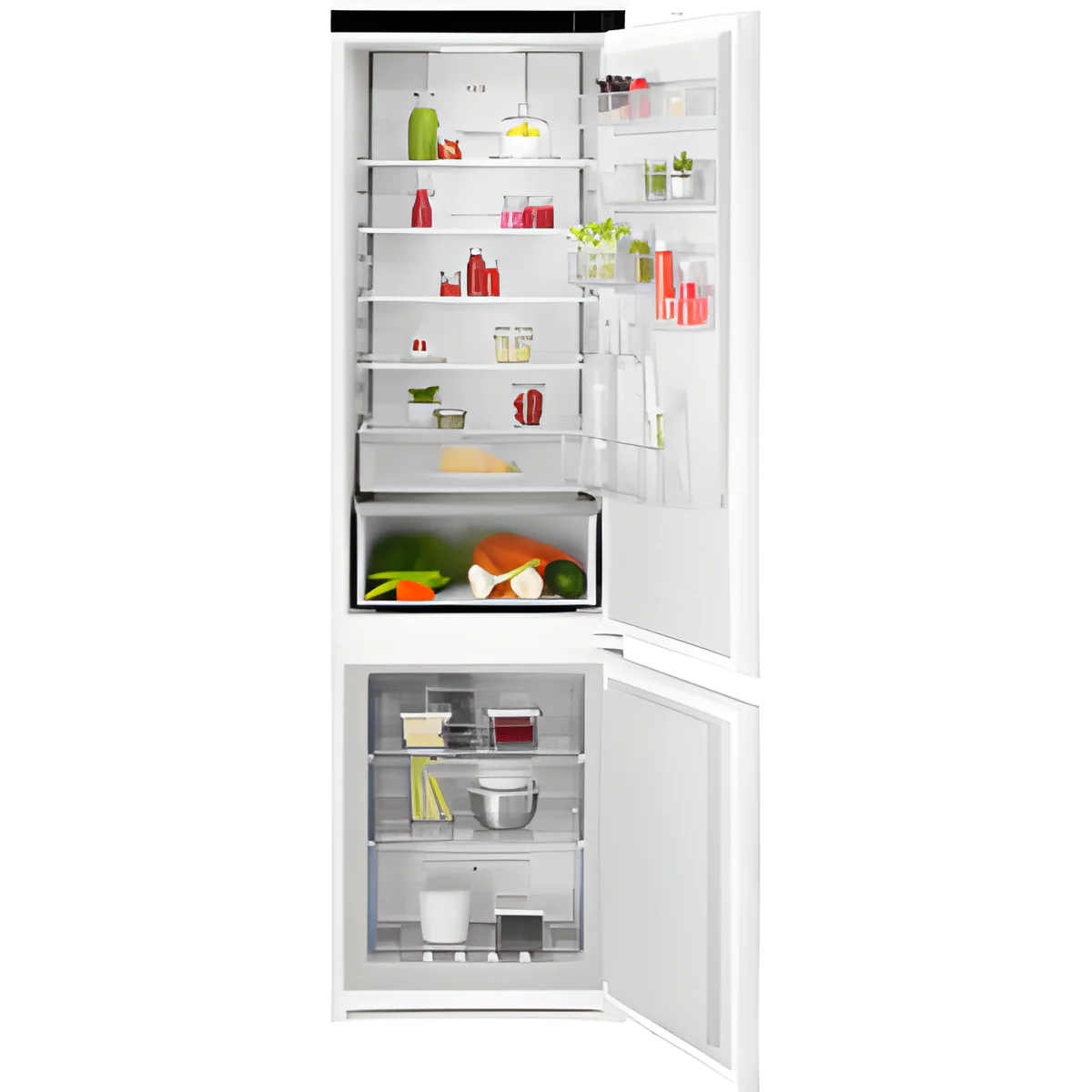 AEG OSC7C191ES - Fully Integrated Fridge Freezer - 207L Fridge / 62L Freezer - E Energy