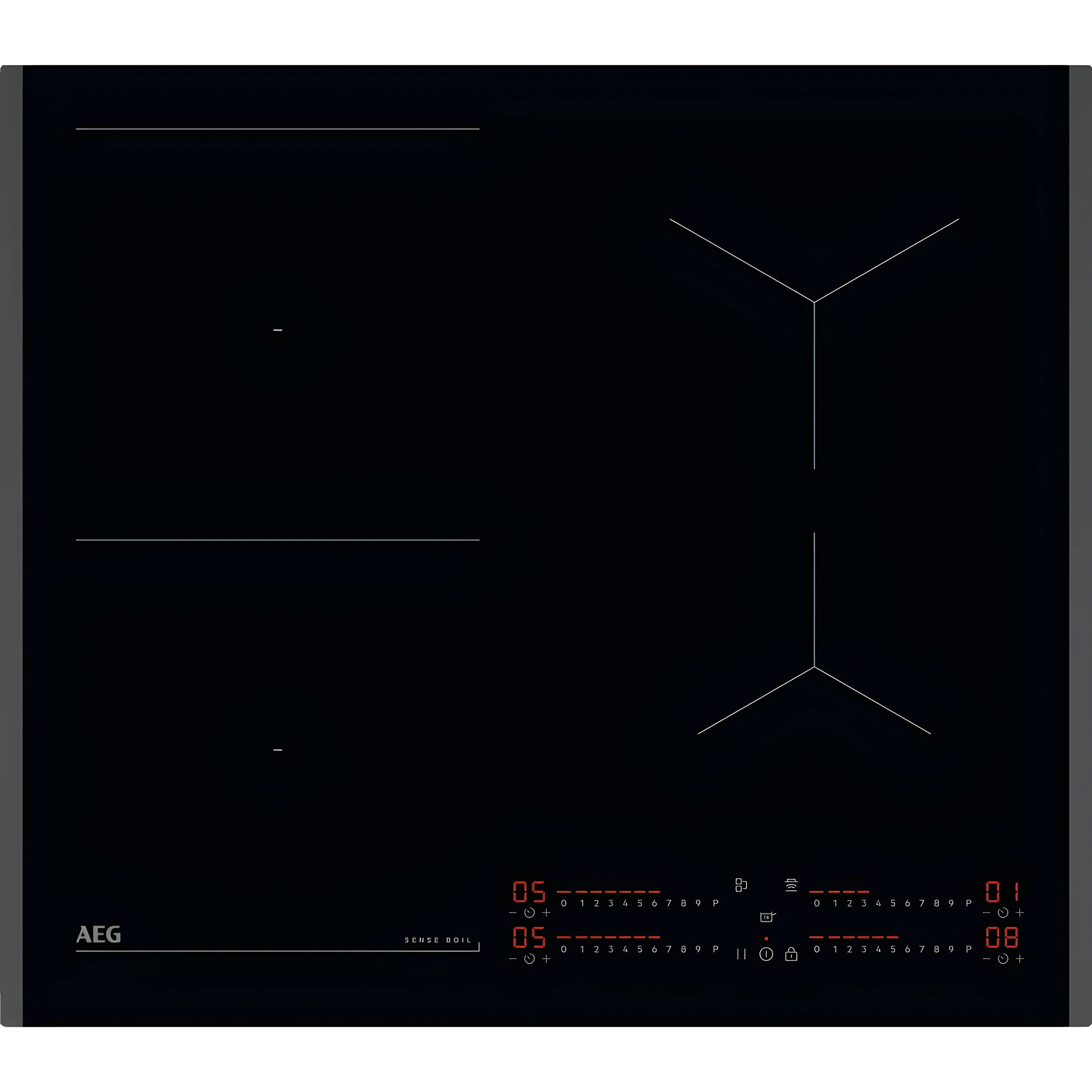 AEG TI64IB10FB - Black Induction Hob - 59cm - 4 Zones