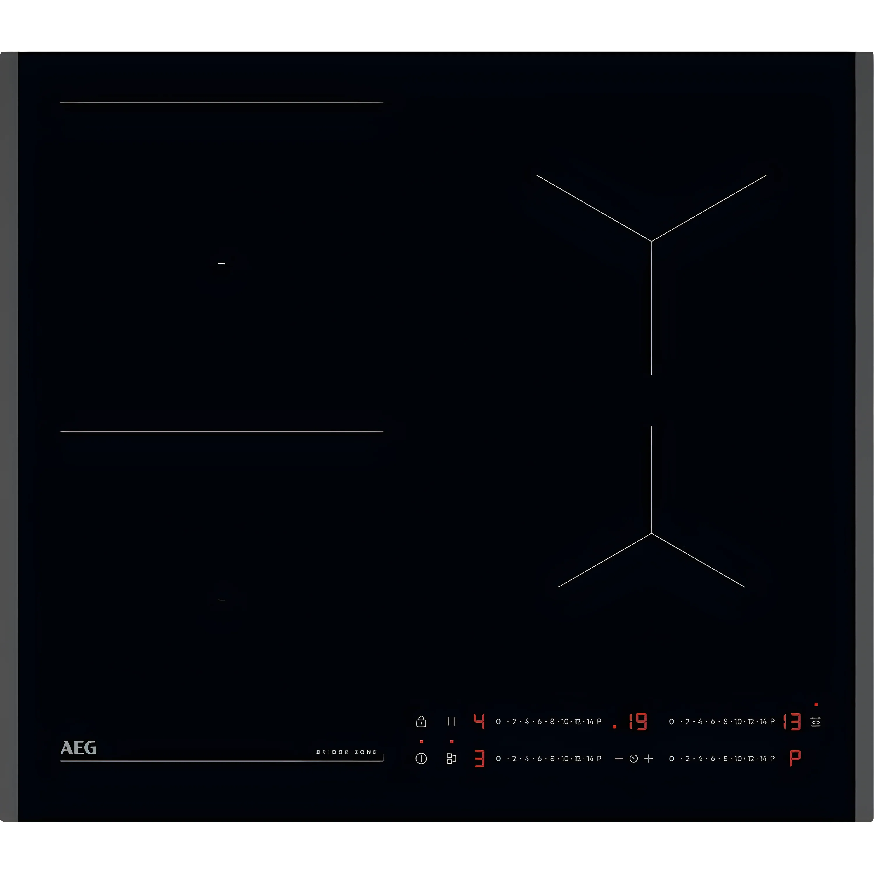 AEG TO64IB00FB - Black Induction Hob - 59cm 4 Zones