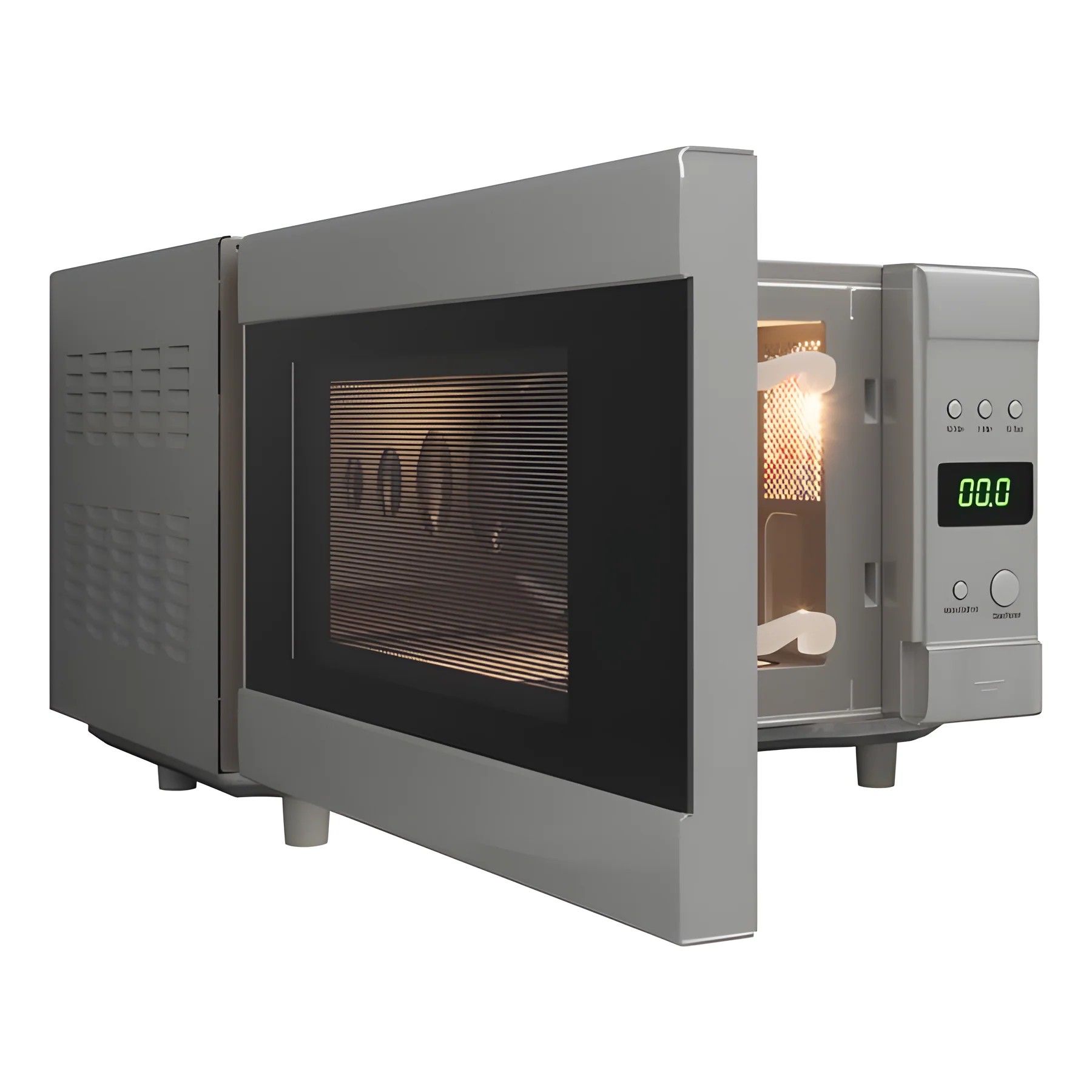 Cata SWFBFSMS - Silver 20L Flatbed Microwave - 700W - Image 4
