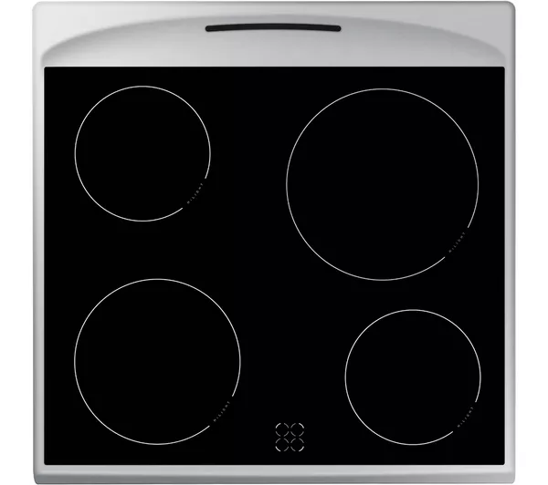 Amica AFC601SS 60 cm Electric Ceramic Cooker - Black & Stainless Steel  - A energy - Image 3
