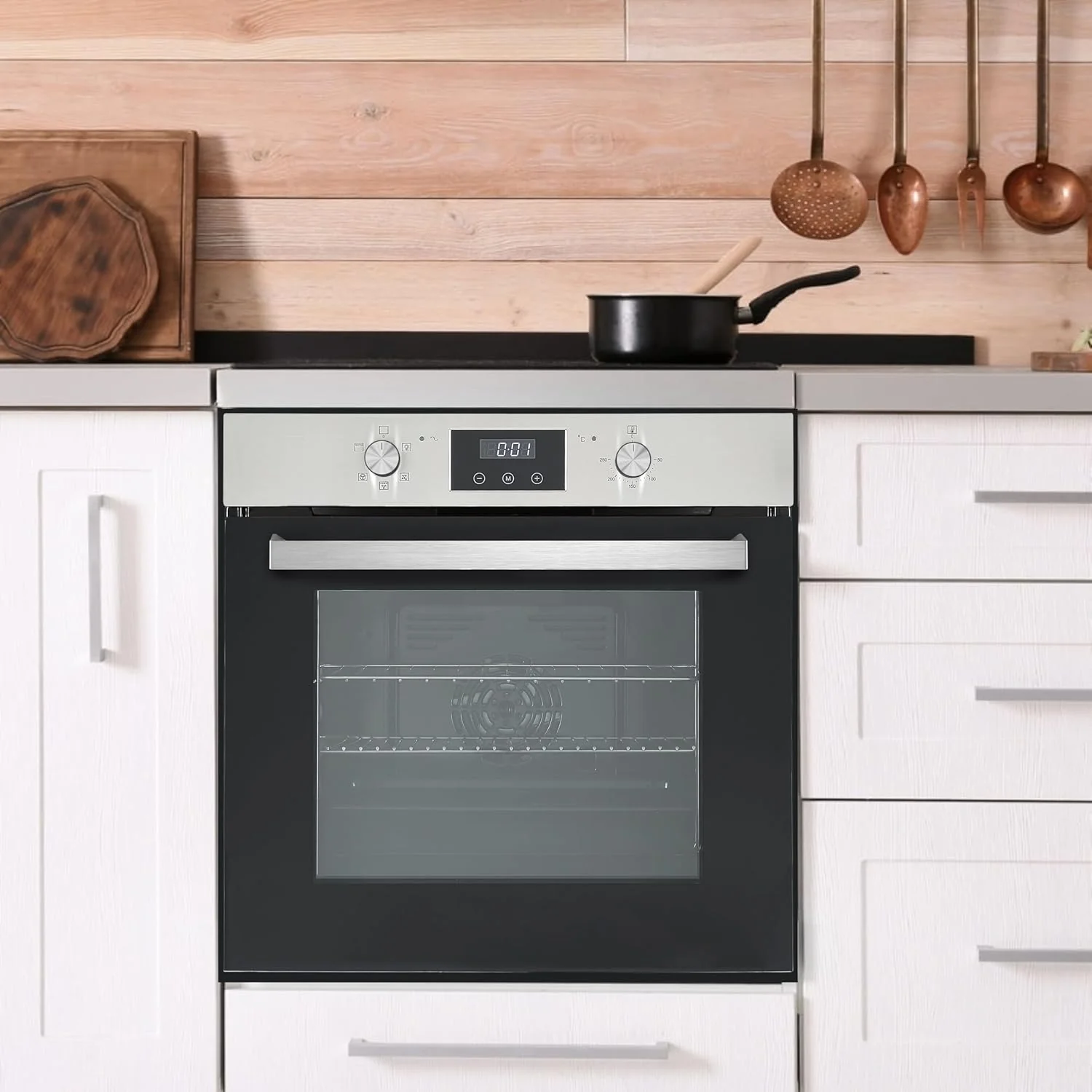 Teknix BITK264ESX - Stainless Steel Single Oven - 70L Capacity - A Energy Rating - Image 5