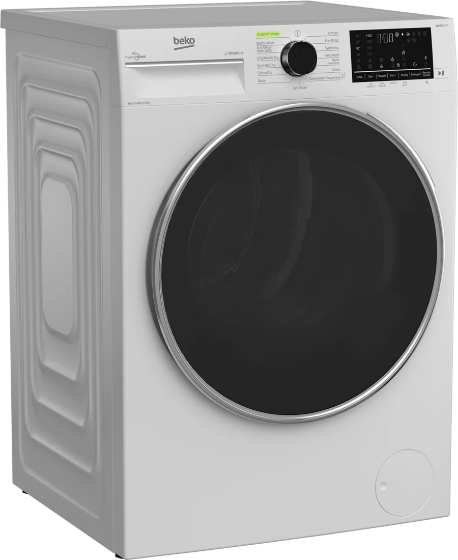Beko B3D59644UW Freestanding White Washer Dryer 9kg/6Kg - 1400 RPM - D Rated - Image 3