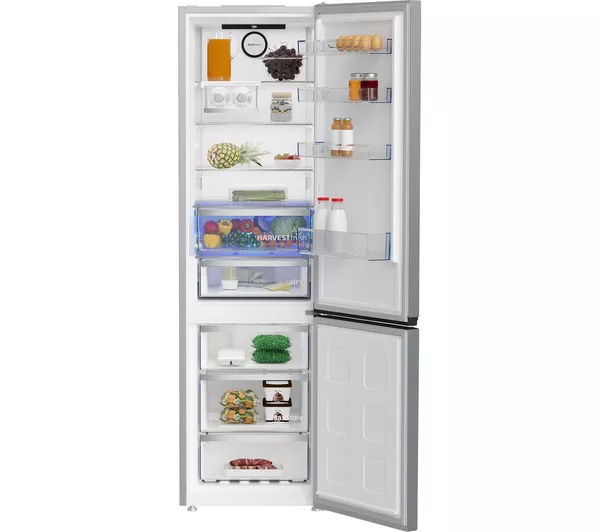 Beko CNG7603V - Brushed Steel Fridge Freezer - 355L - B Energy Rating - Image 3