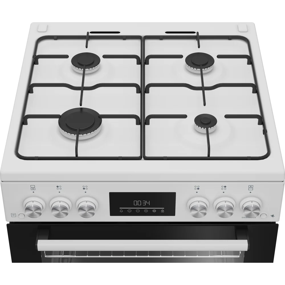 Beko FDG6231CW - White Gas Cooker - Double Oven - A Rated - Image 4