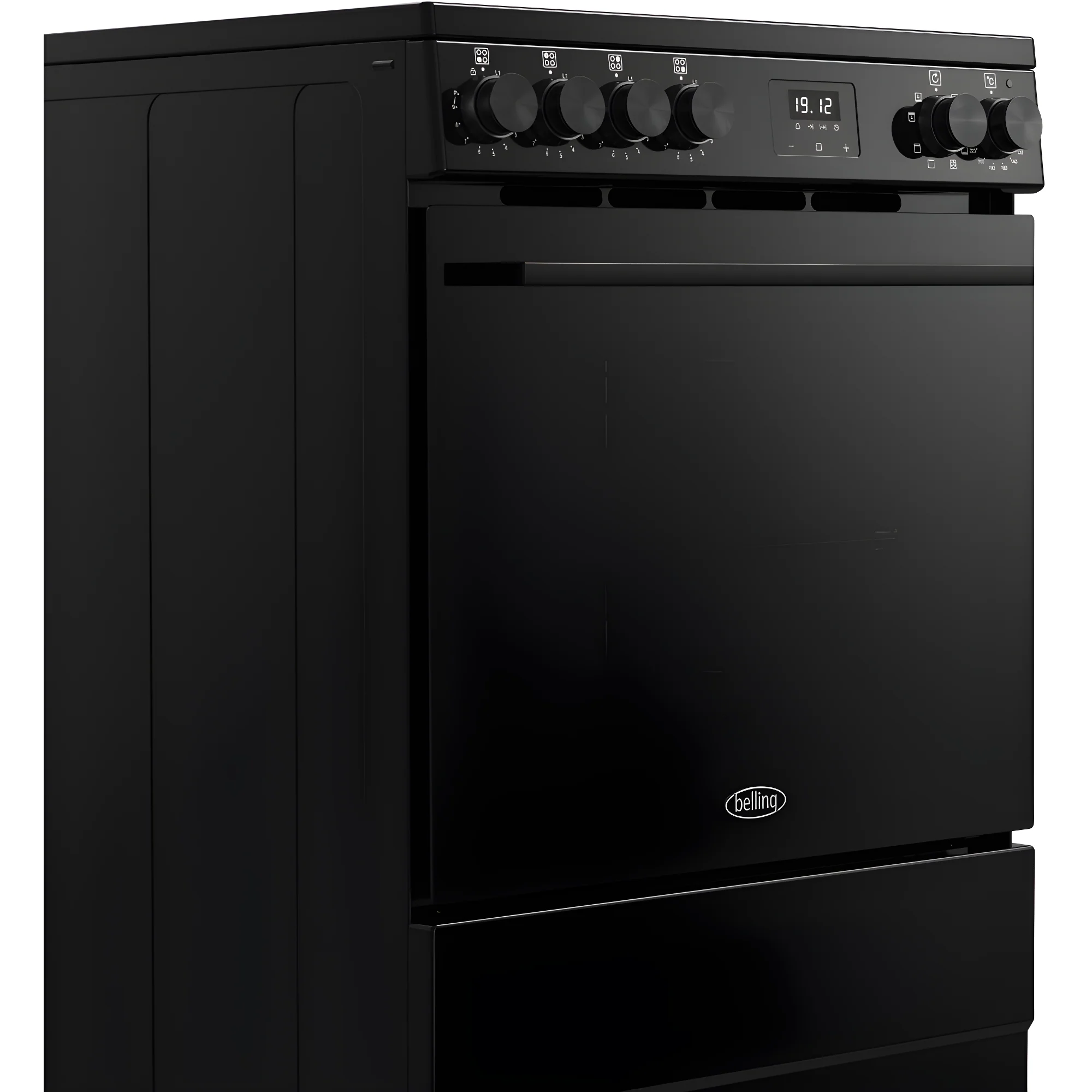 Belling BEL FSA VISION SGL 60Ei BLK 444412053 - Black Induction Electric Cooker - 68L Single Oven - A Energy Rating - Image 3