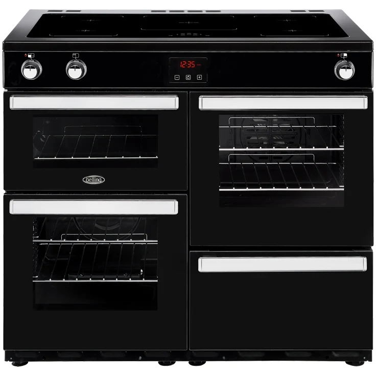 Belling Cookcentre 100Ei Black - Black 100cm Induction Range Cooker - 161L Total Capacity - A/A Energy - Image 2