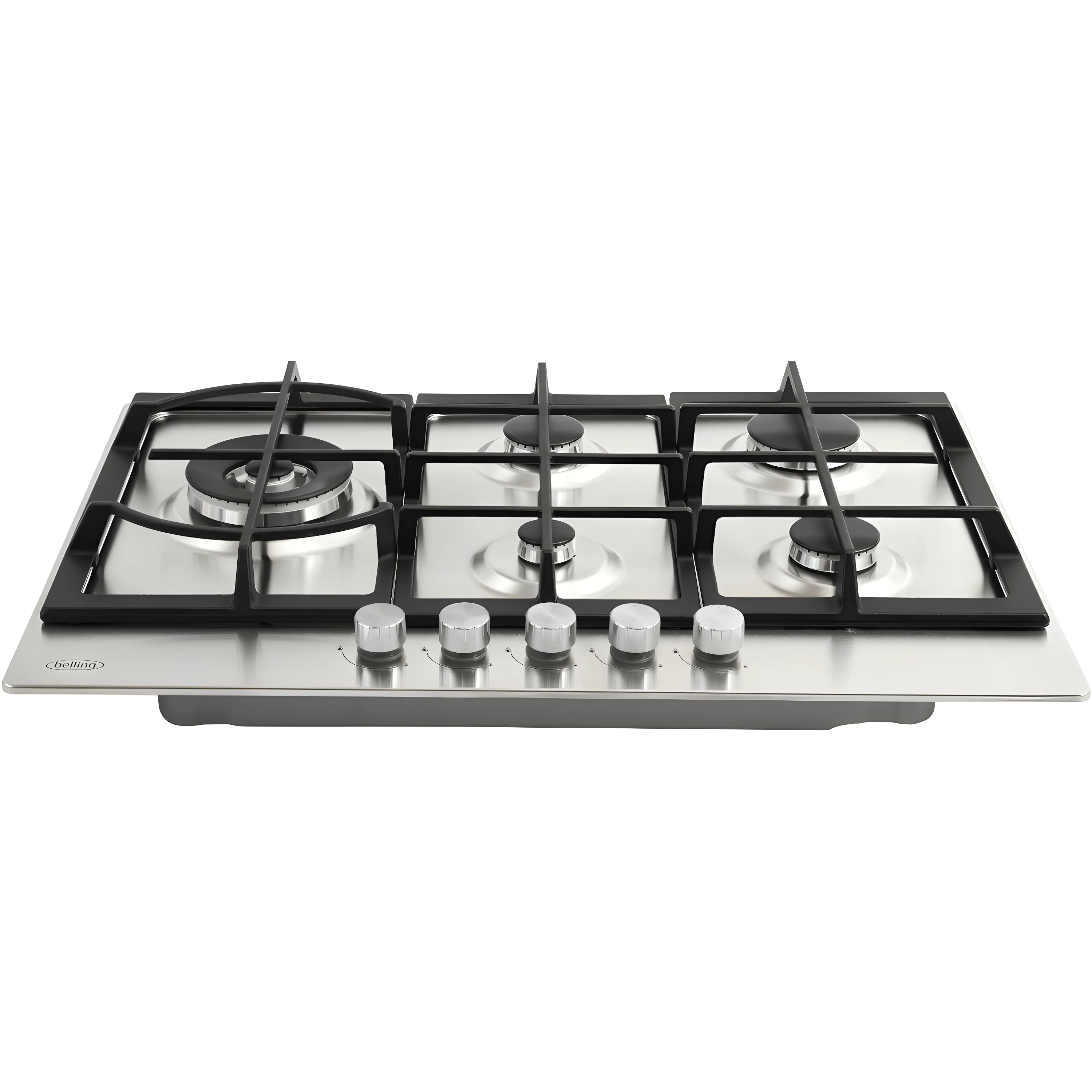 BEL GHU753CI STA 444411639 - Stainless Steel 5 Burner Gas Hob - Wok Burner - LPG Convertible - Image 2