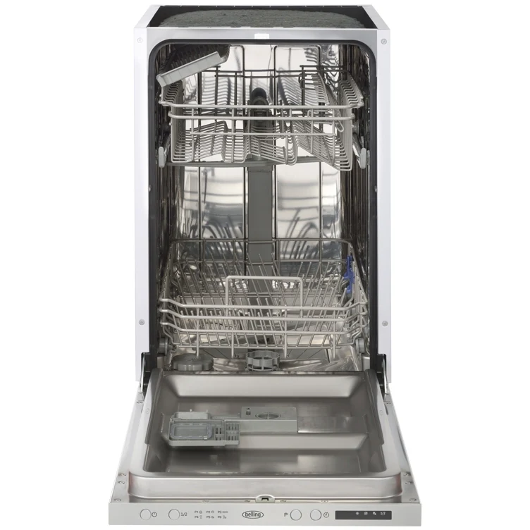 Belling IDW45 444444034 - White 10 Place Setting Slimline Dishwasher - Fully Integrated - D Energy Rating