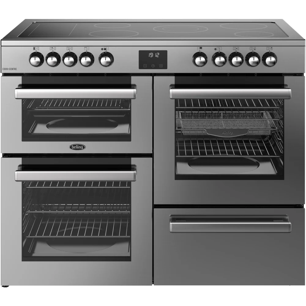 Belling RCA COOKCENTRE 110E 444411804 - Stainless Steel 110cm Range Cooker - 199L Capacity - A Energy Rating