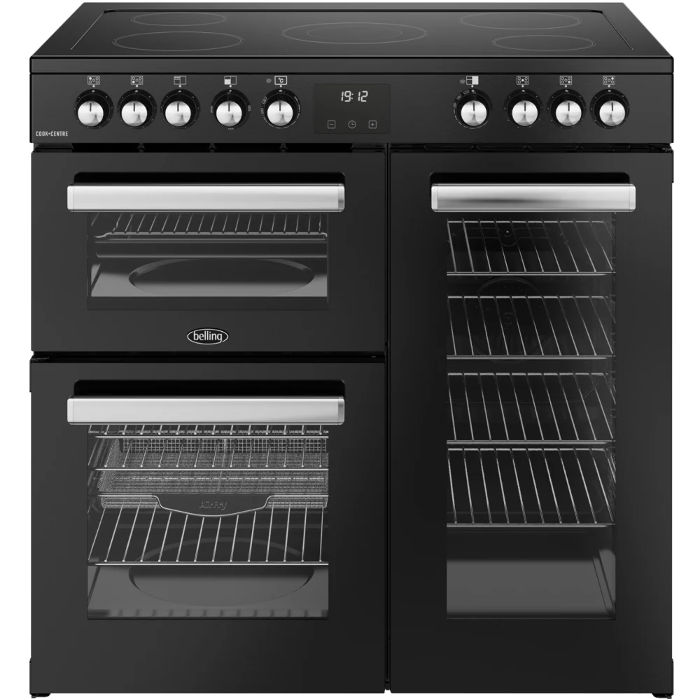 Belling RCA COOKCENTRE 90E B 444411791 - Black 90cm Range Cooker - 174L Capacity - A Energy Rating