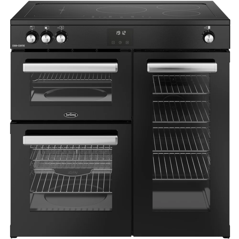 Belling RCA COOKCENTRE 90Ei 444411795 - Black Range Cooker - 90cm - 174L Capacity - A Energy Rating