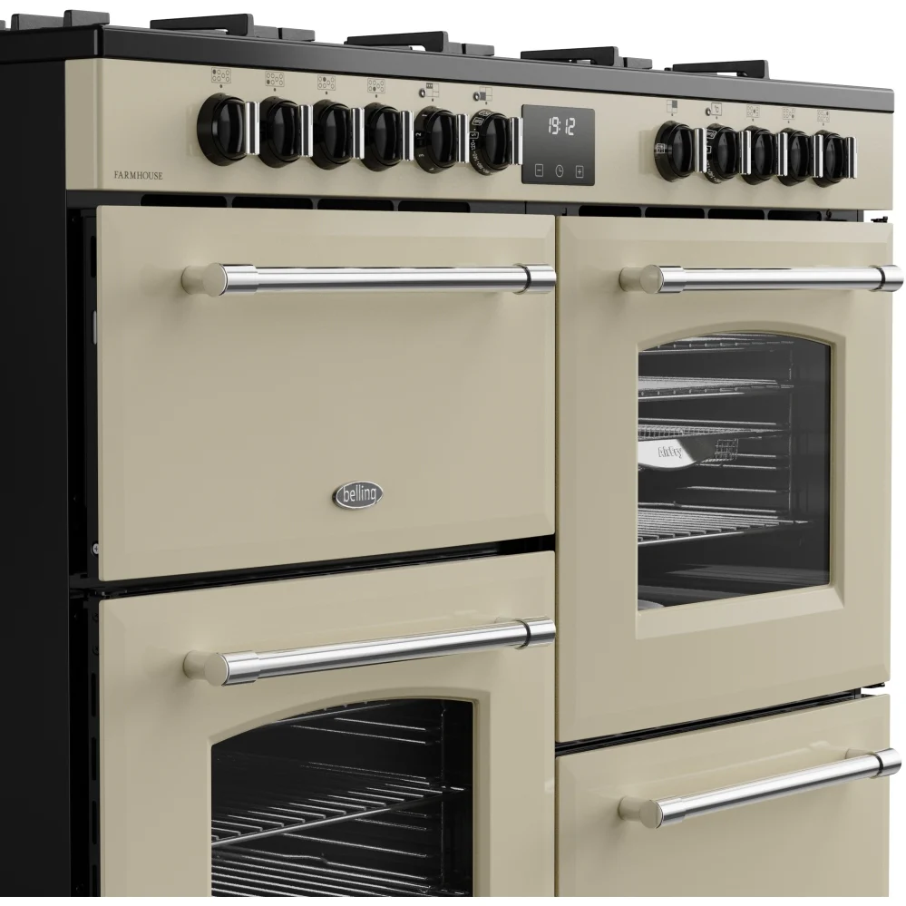 Belling RCA FARMHOUSE 110DF 444444102 - Cream 110cm Dual Fuel Range Cooker - 199L Capacity - A Energy Rated - Image 5