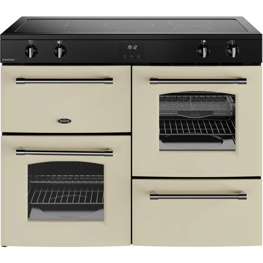 Belling RCA FARMHOUSE 110Ei 444411842 - Cream 110cm Range Cooker - 199L Capacity - A Energy Rating