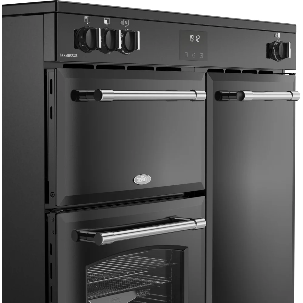 Belling RCA FARMHOUSE 90Ei B 444411823 - Black 90cm Induction Range Cooker - 174L Capacity - A Energy Rating - Image 5