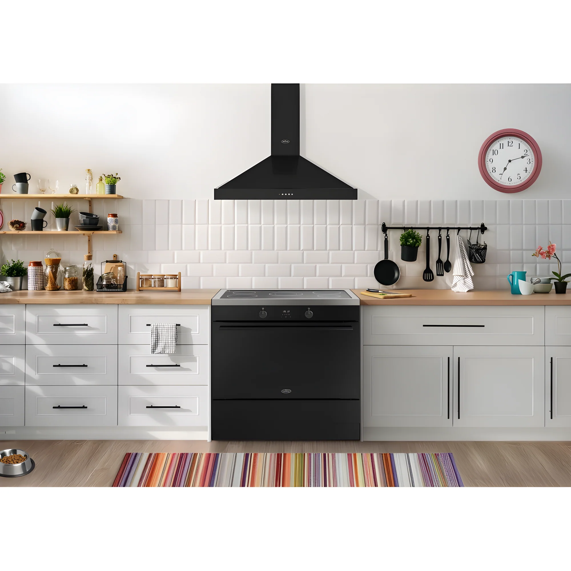 Belling RCA VISION SGL 90Ei BLK 444412041 - Black 90cm Induction Range Cooker - 133L Single Oven - A Energy - Image 2