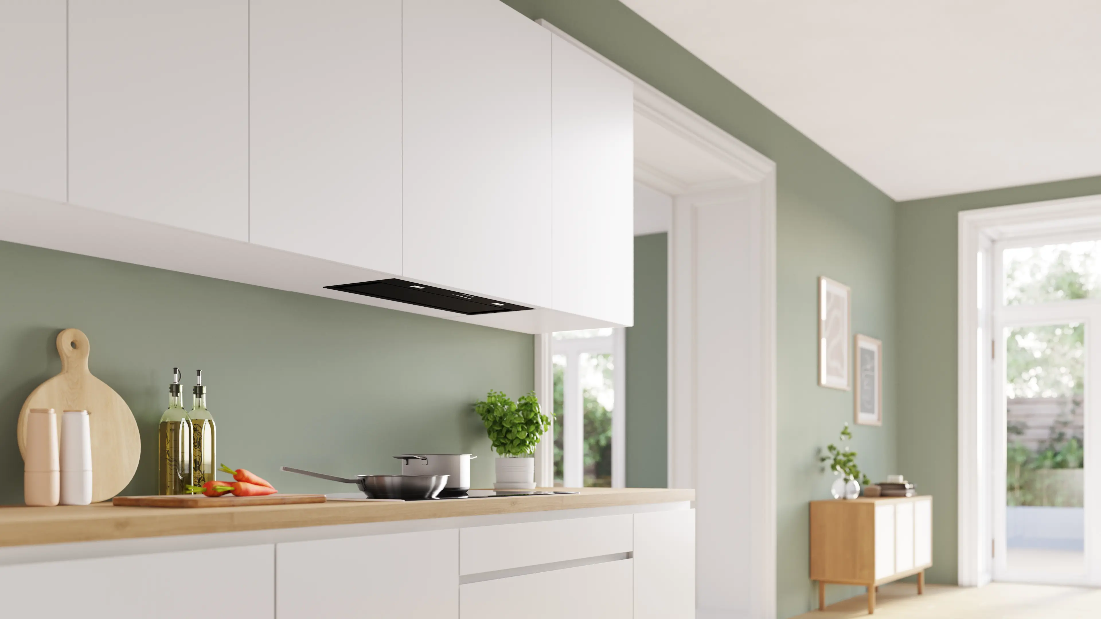 Bosch Series 6 DLN77AC60B - Black 70cm Canopy Cooker Hood - 730 m³/h Boost - A energy - Image 2