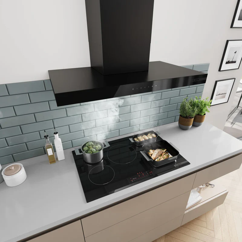 Bosch DWB97DN60B - Matt Black Chimney Extractor - 90cm Wall-Mounted Hood - Image 4