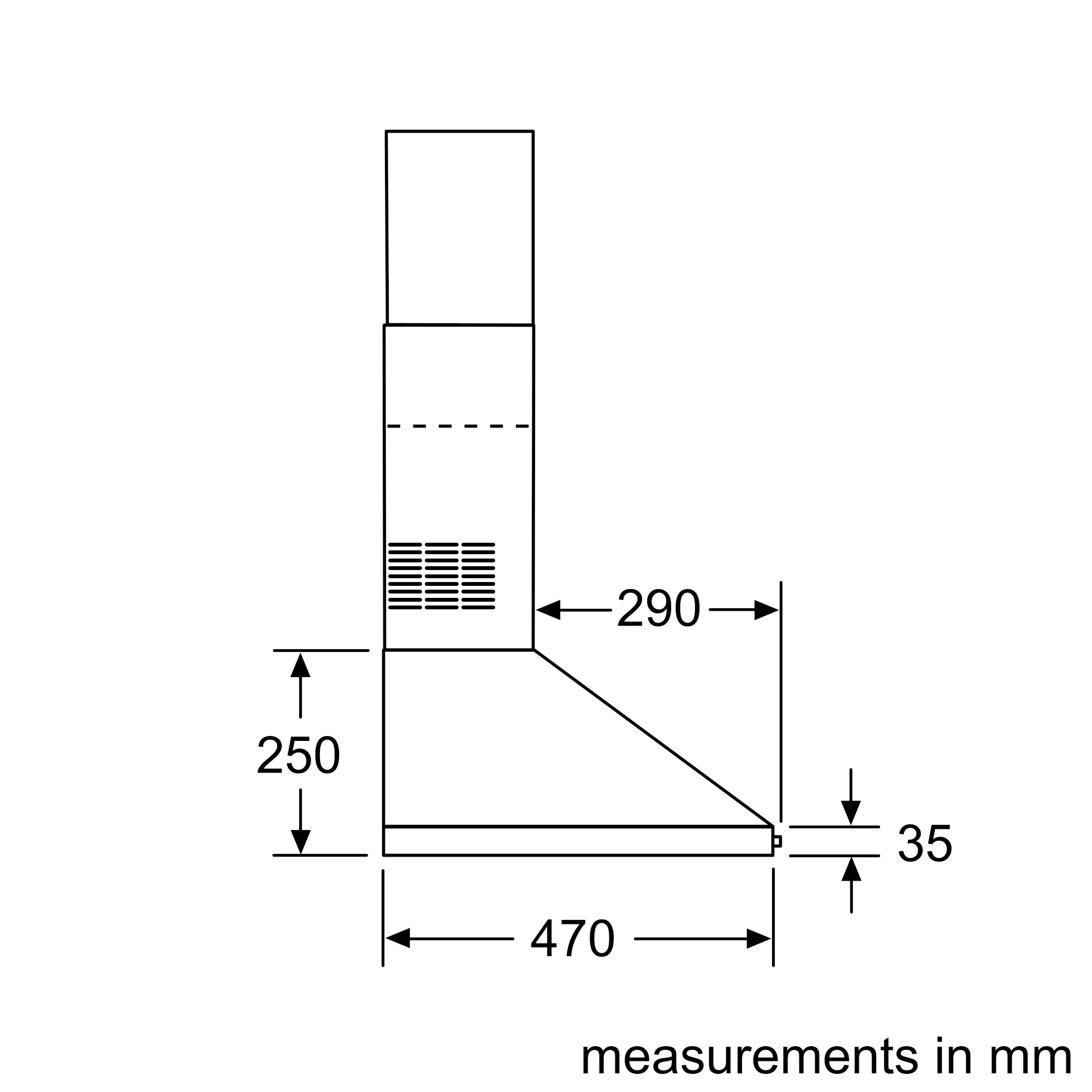 Bosch Series 2 DWP64CC50M - Stainless Steel 60cm Wall Mount Vent Hood - 64 dB - D energy - Image 9
