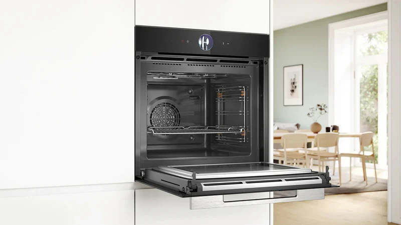 Bosch Series 8 HMG7764B1B - Black Built in Electric Single Oven with Microwave - Image 4