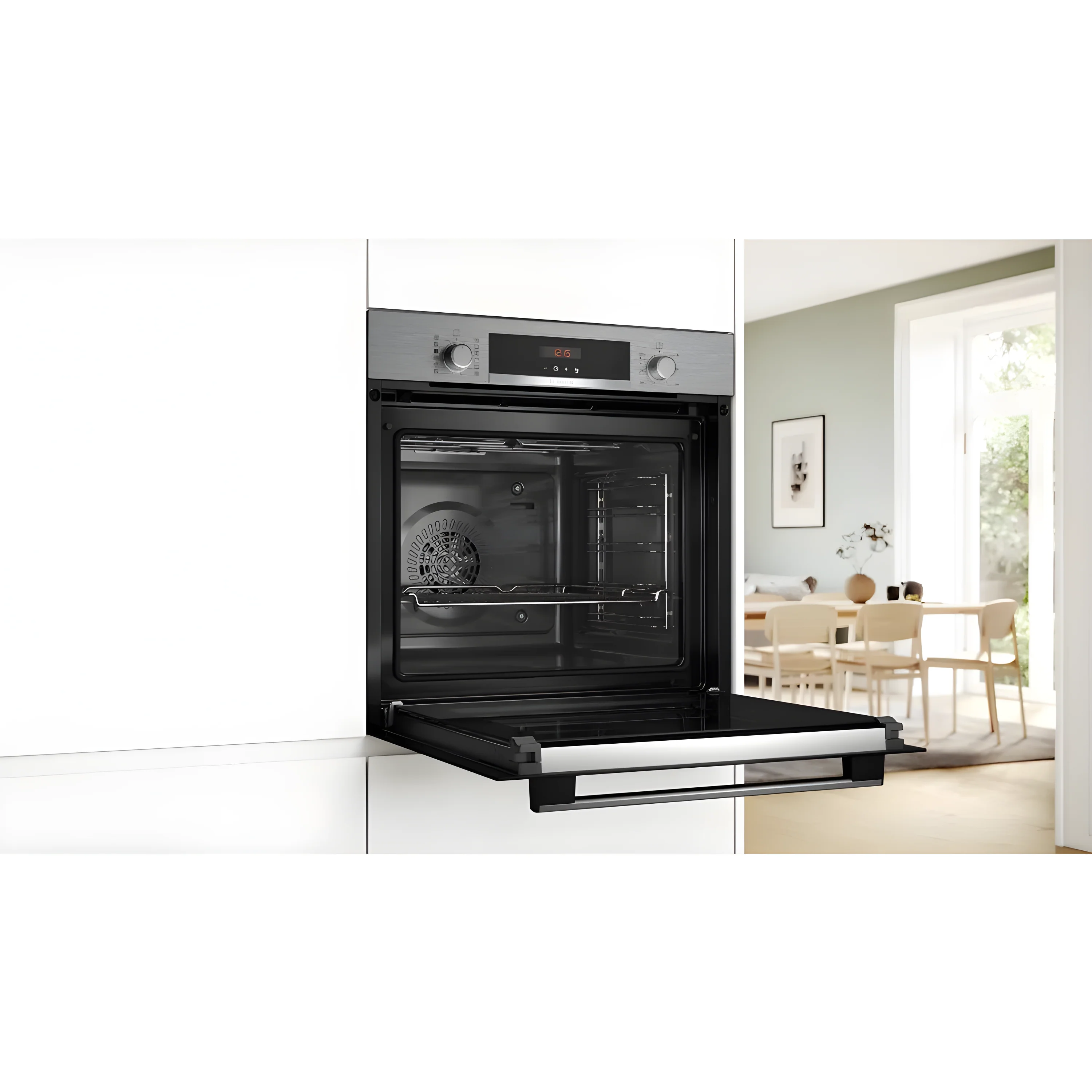 Bosch Series 4 HQA574BS3B - Stainless Steel Single Oven - 71L Capacity - Pyrolytic Self-Cleaning - A+ Energy Rating - Image 4