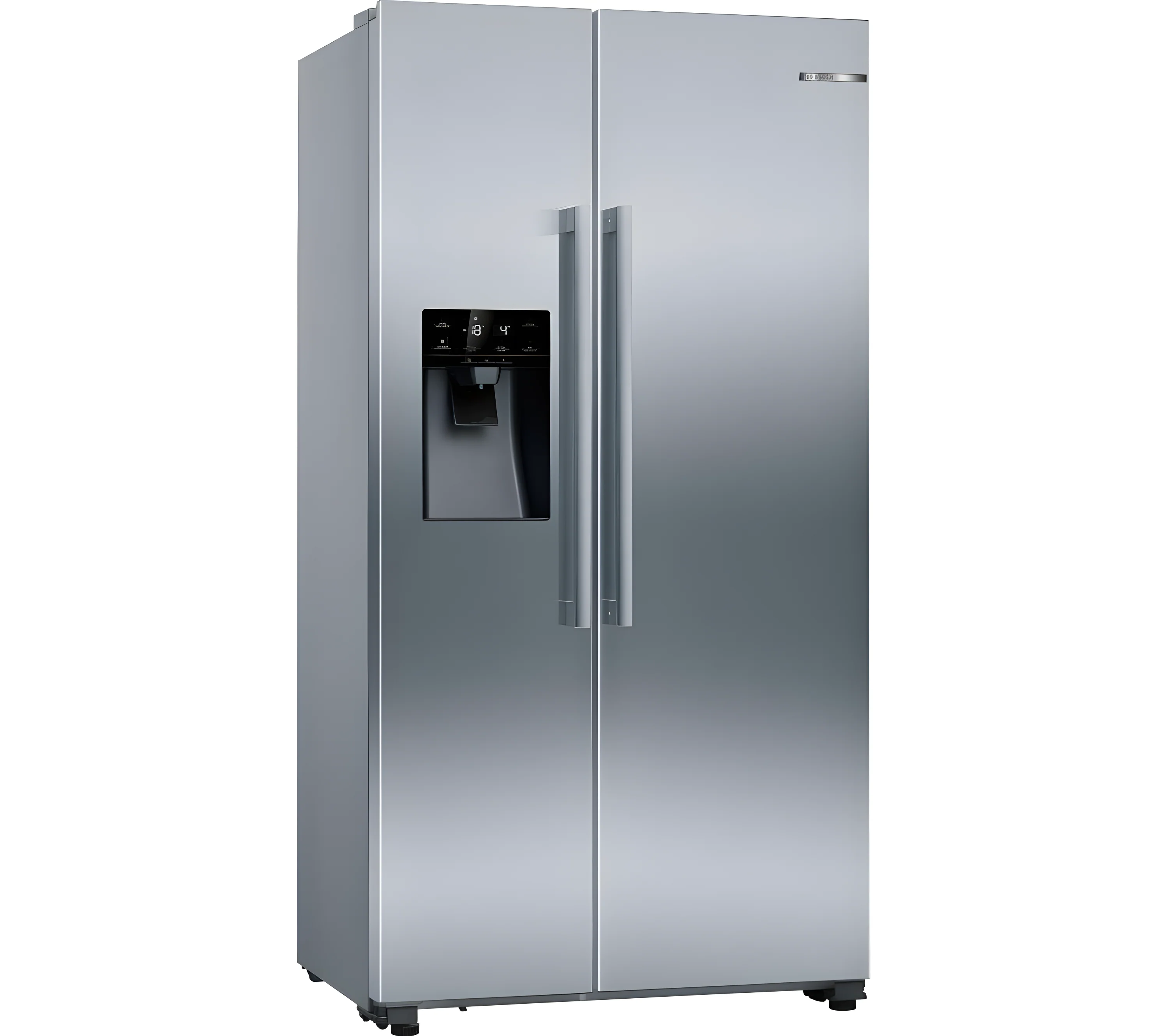 BOSCH Series 6 KAD93AIERG - Brushed Steel American Fridge Freezer - 533L Capacity - E Energy Rating