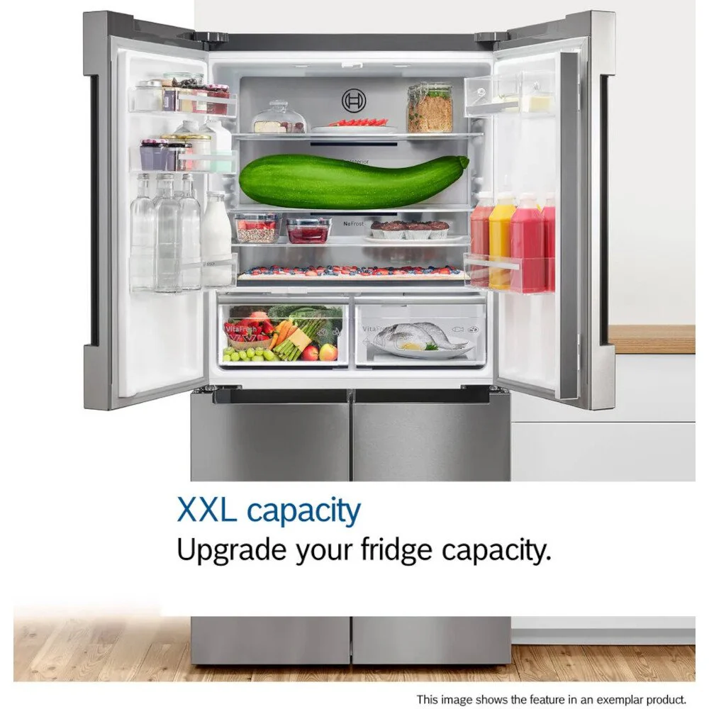 BOSCH Series 6 KAD93AIERG - Brushed Steel American Fridge Freezer - 533L Capacity - E Energy Rating - Image 11