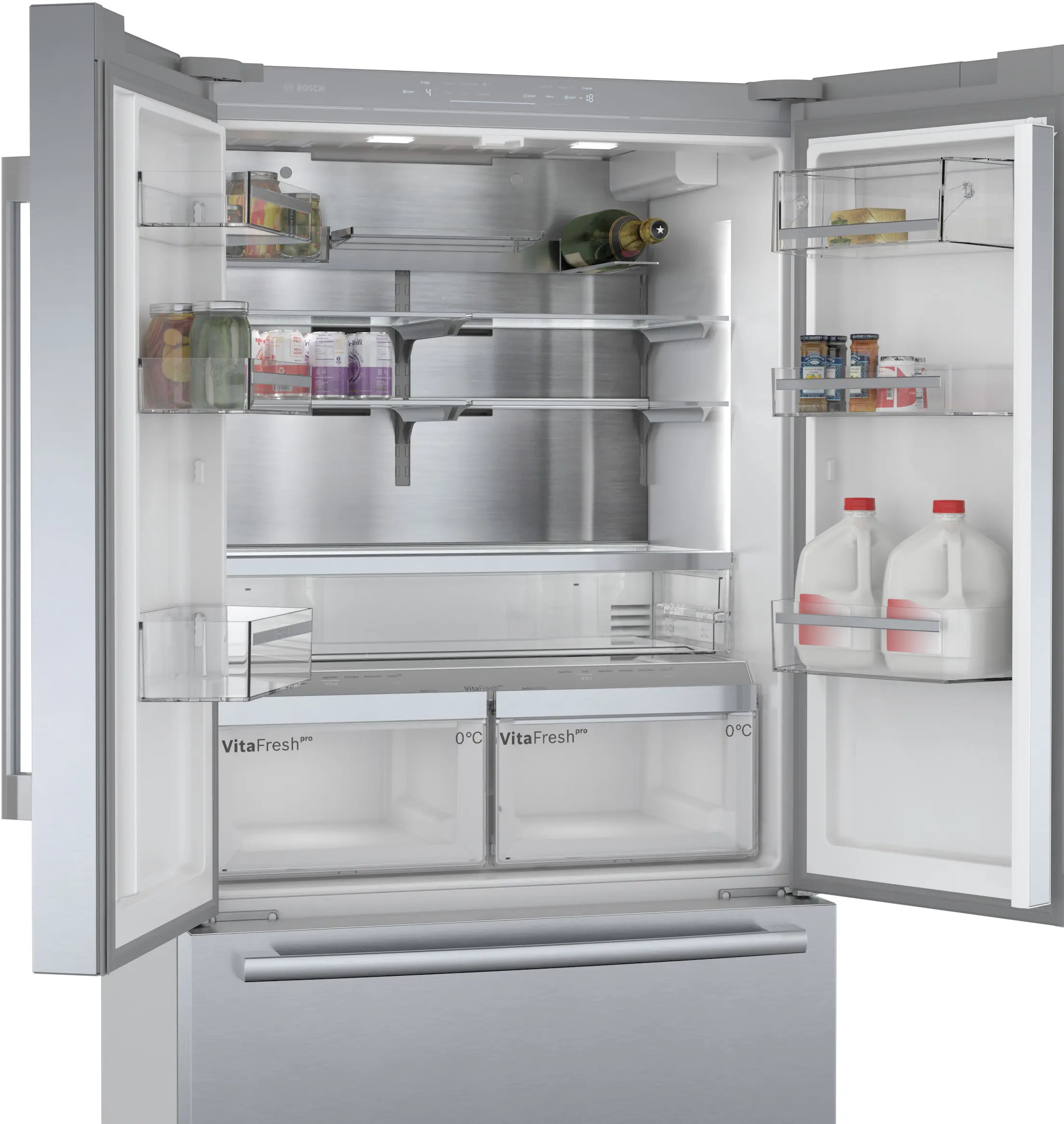 Bosch Series 8 KFF96PIEP - Stainless steel Side by Side Frost Free Fridge Freezer - E energy - Image 4
