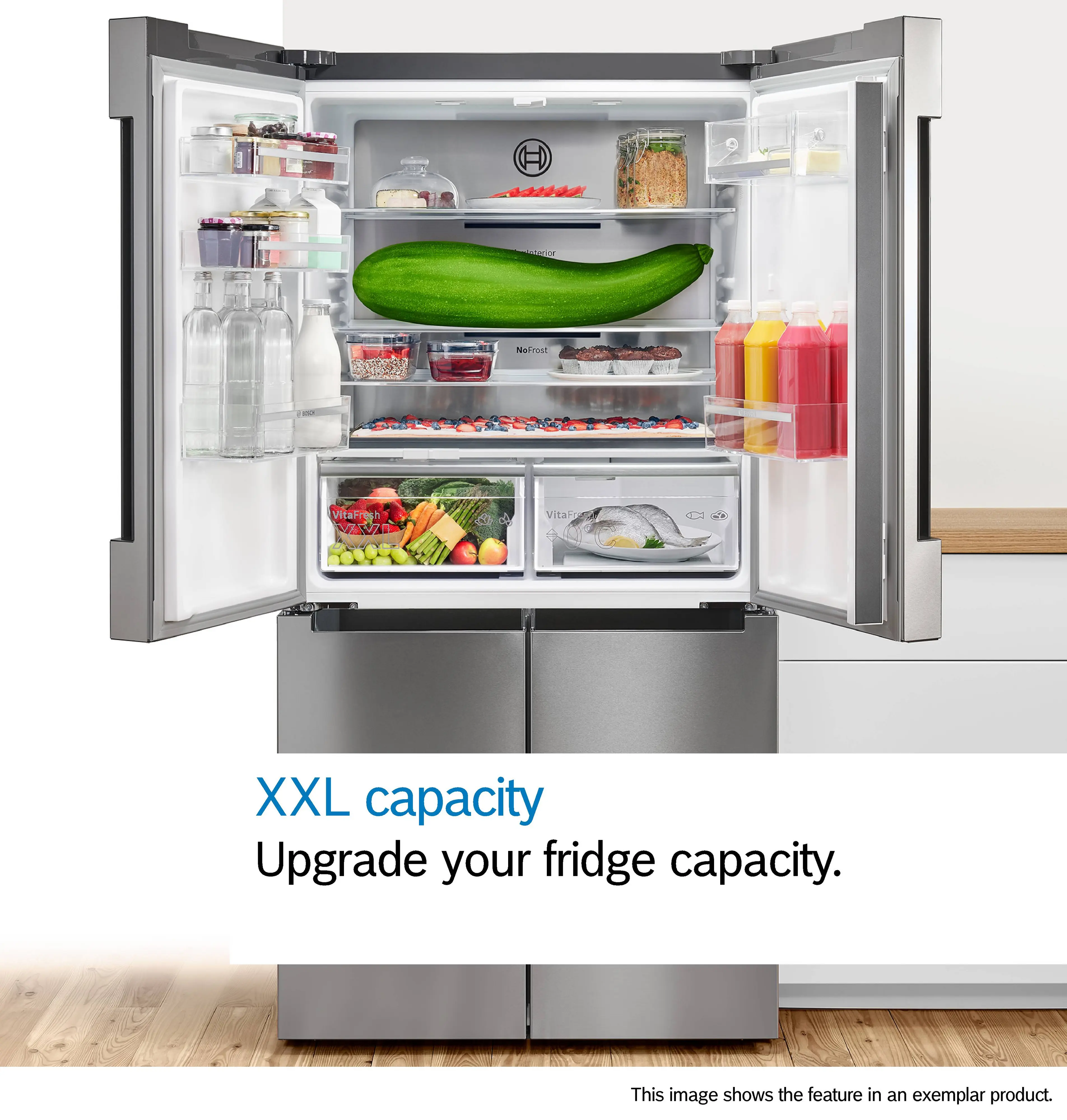 Bosch Series 6 KFI96APEAG - Stainless steel Side By Side Frost Free Fridge Freezer - E energy - Image 11