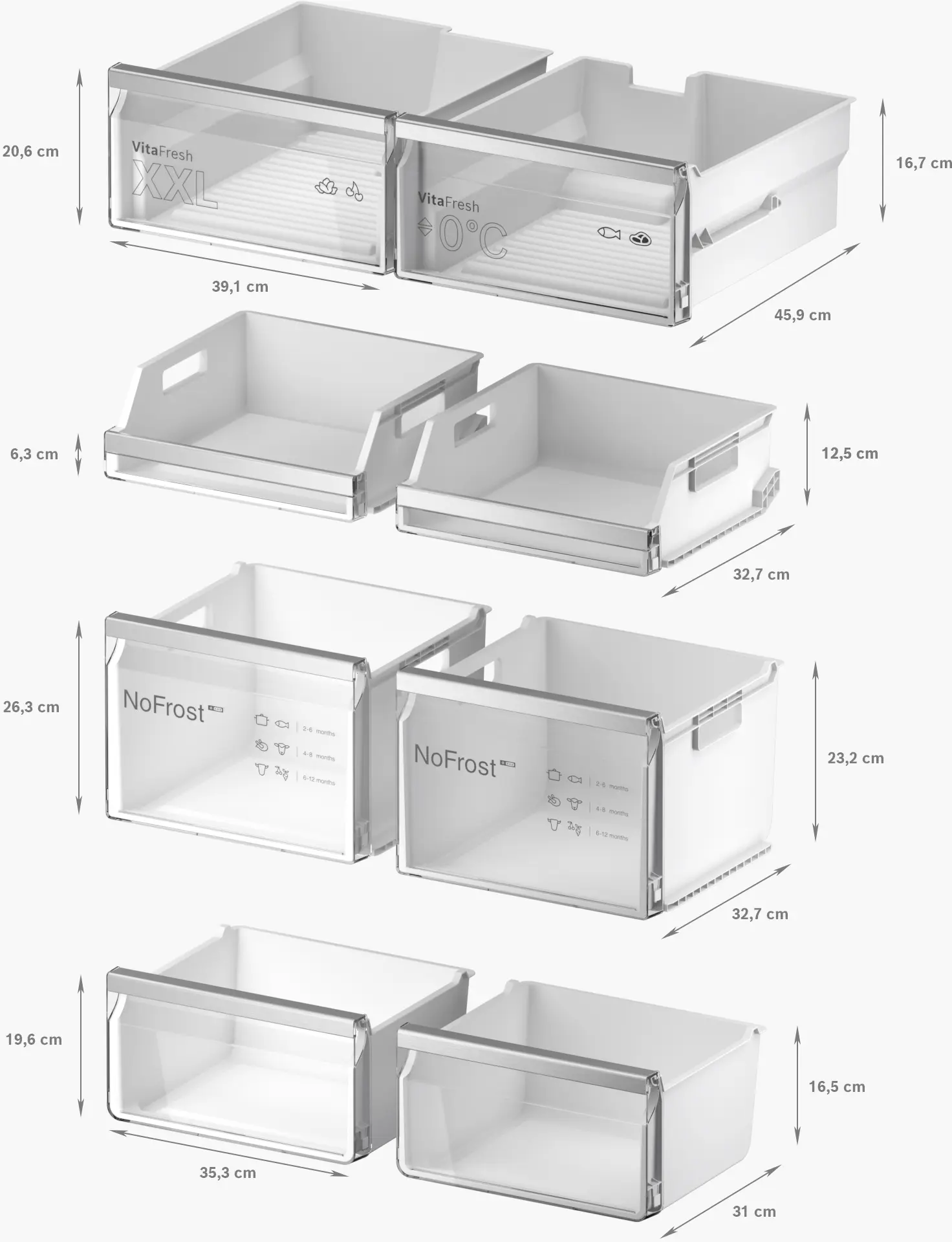 Bosch Series 6 KFI96APEAG - Stainless steel Side By Side Frost Free Fridge Freezer - E energy - Image 12