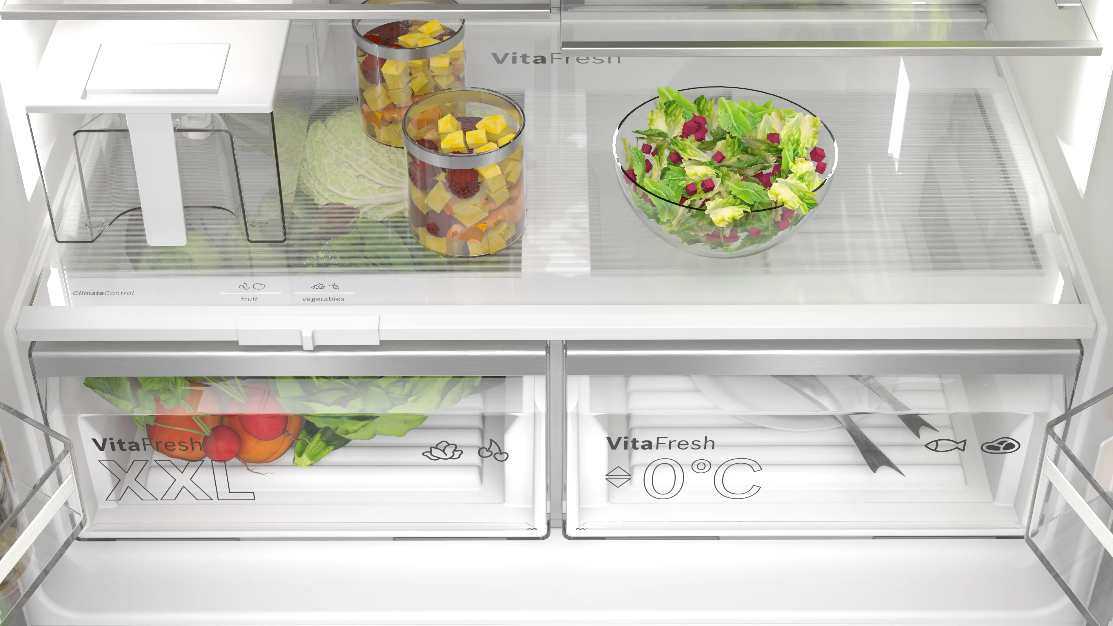 Bosch Series 6 KFI96APEAG - Stainless steel Side By Side Frost Free Fridge Freezer - E energy - Image 6