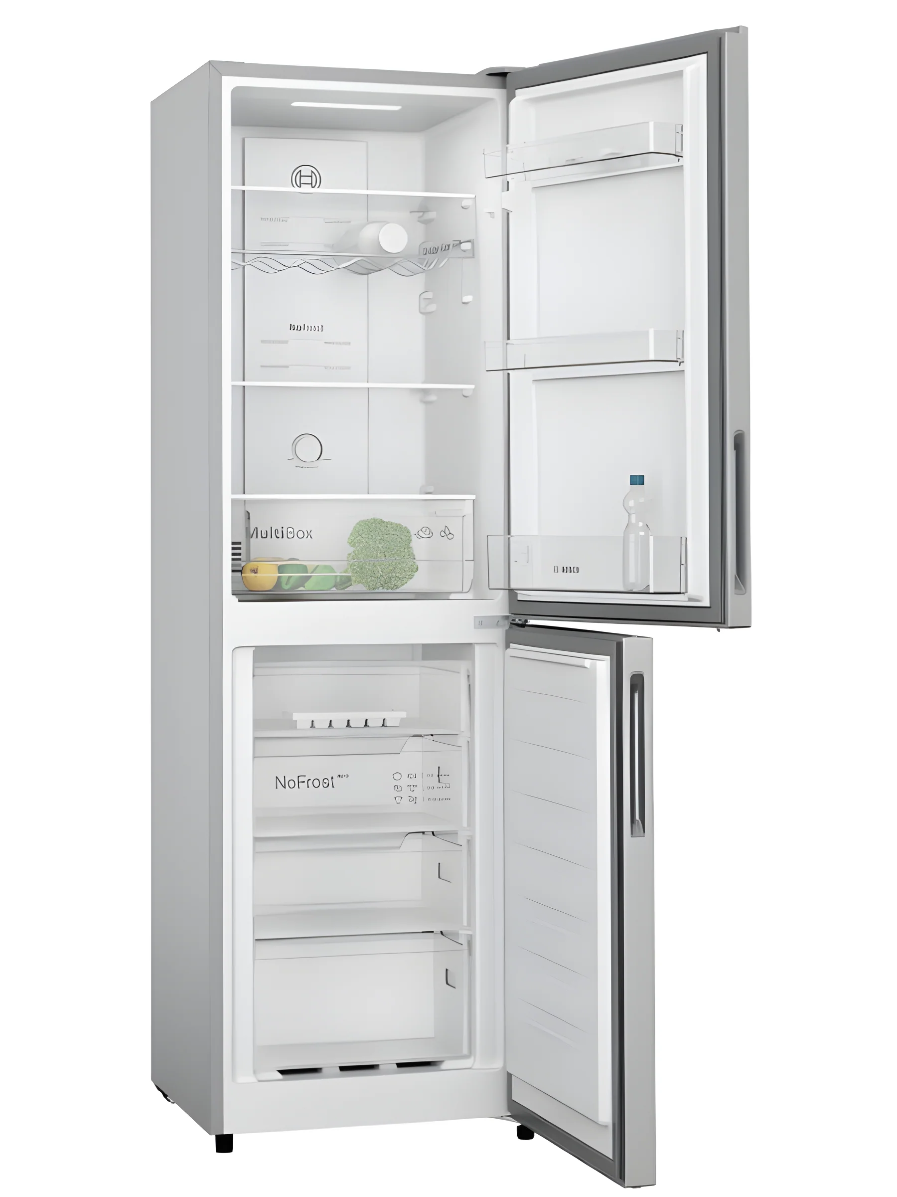 Bosch Series 2 KGN27NLEAG - Silver Freestanding 50/50 Frost Free Fridge Freezer - E energy - Image 2