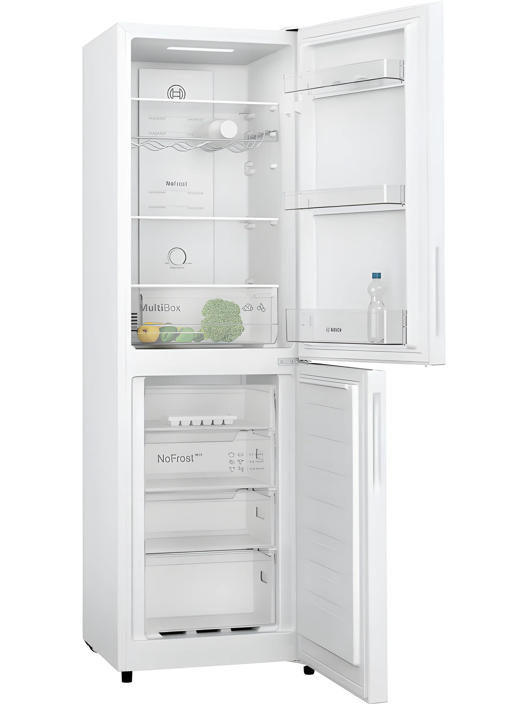Bosch Series 2 KGN27NWEAG - White Freestanding Frost Free Fridge Freezer - E energy - Image 2