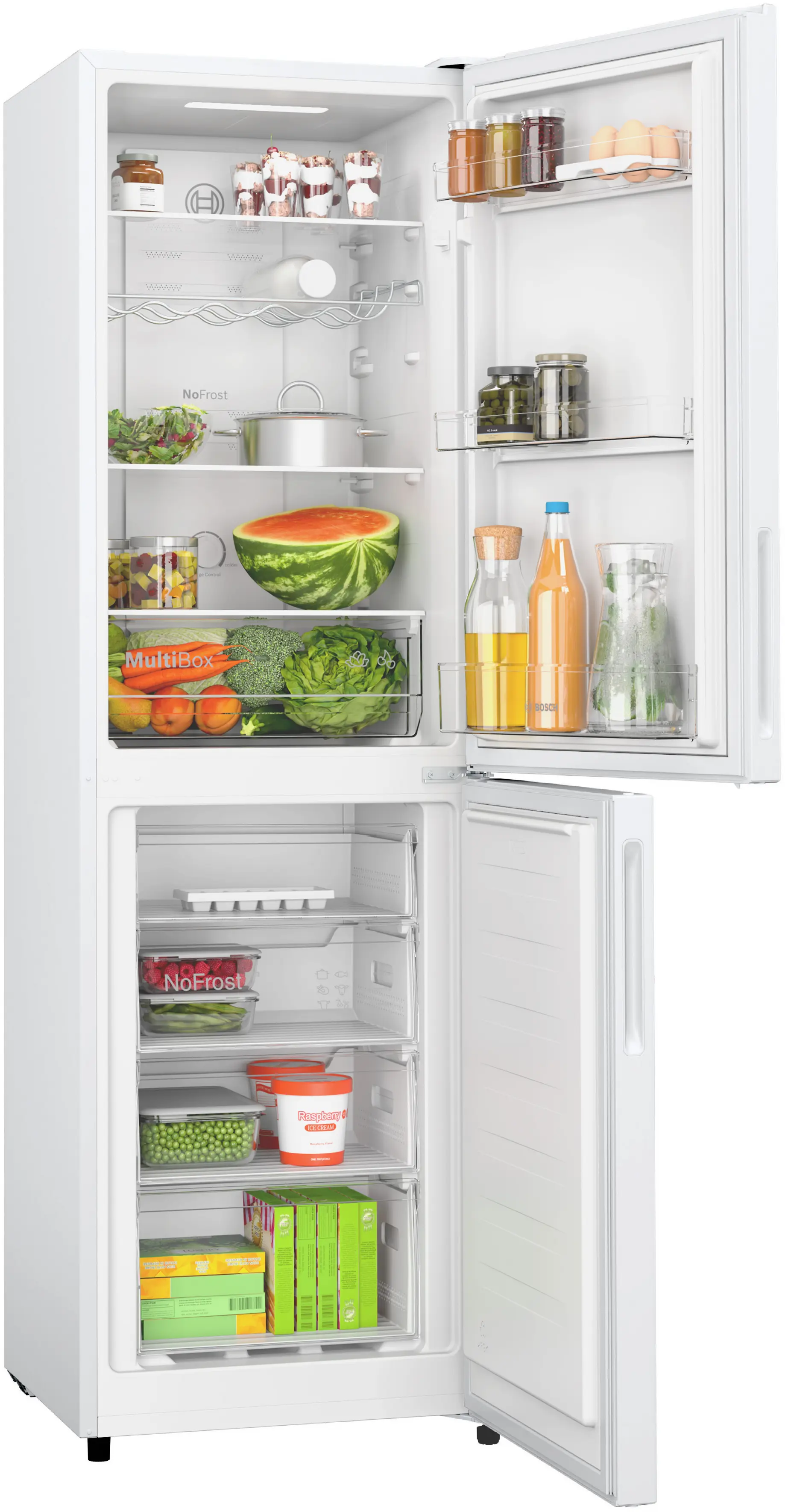 Bosch Series 2 KGN27NWEAG - White Freestanding Frost Free Fridge Freezer - E energy - Image 6