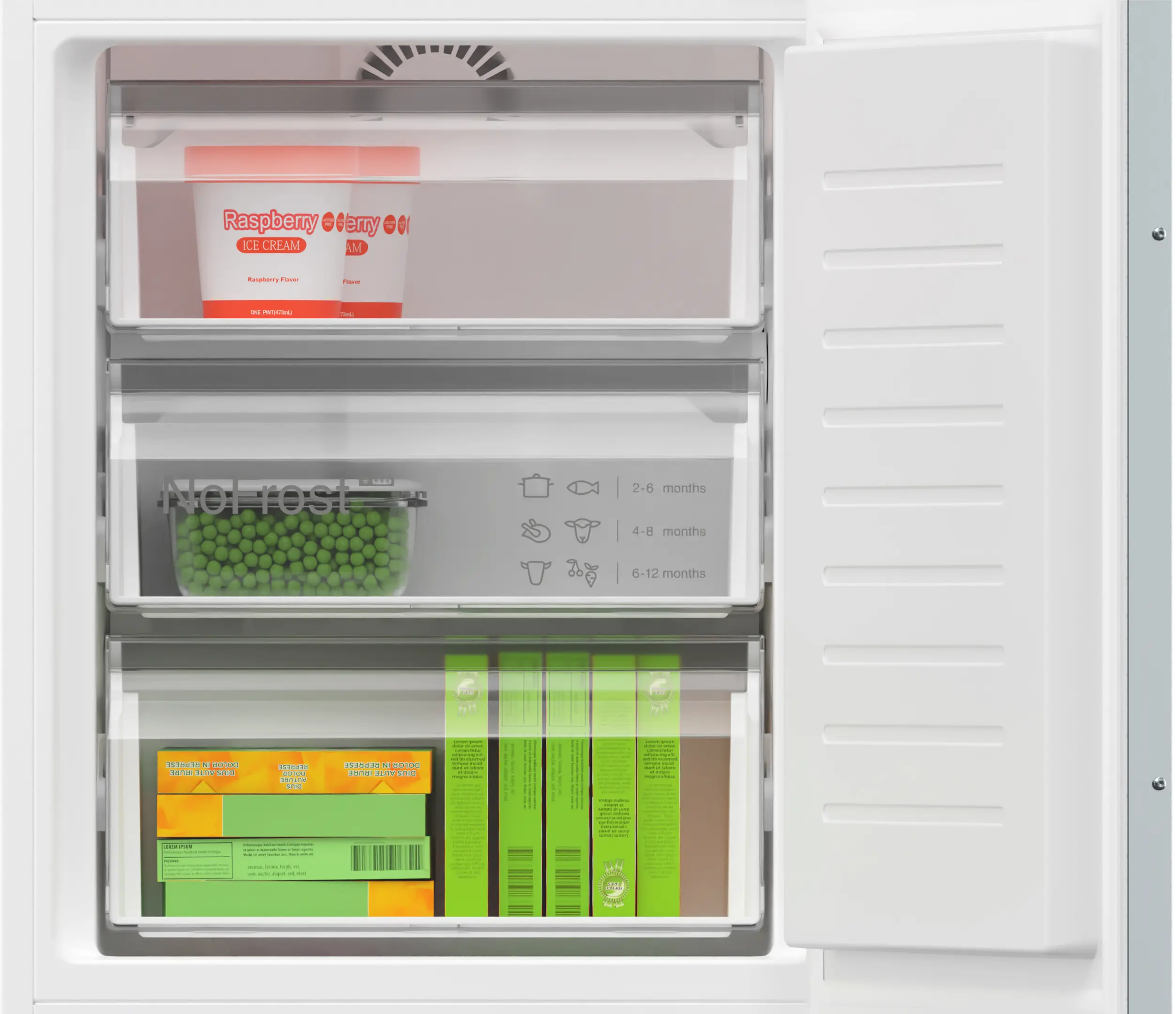 Bosch Series 4 KIN86VSE0G - Integrated 60/40 Fridge Freezer - E energy - Image 5