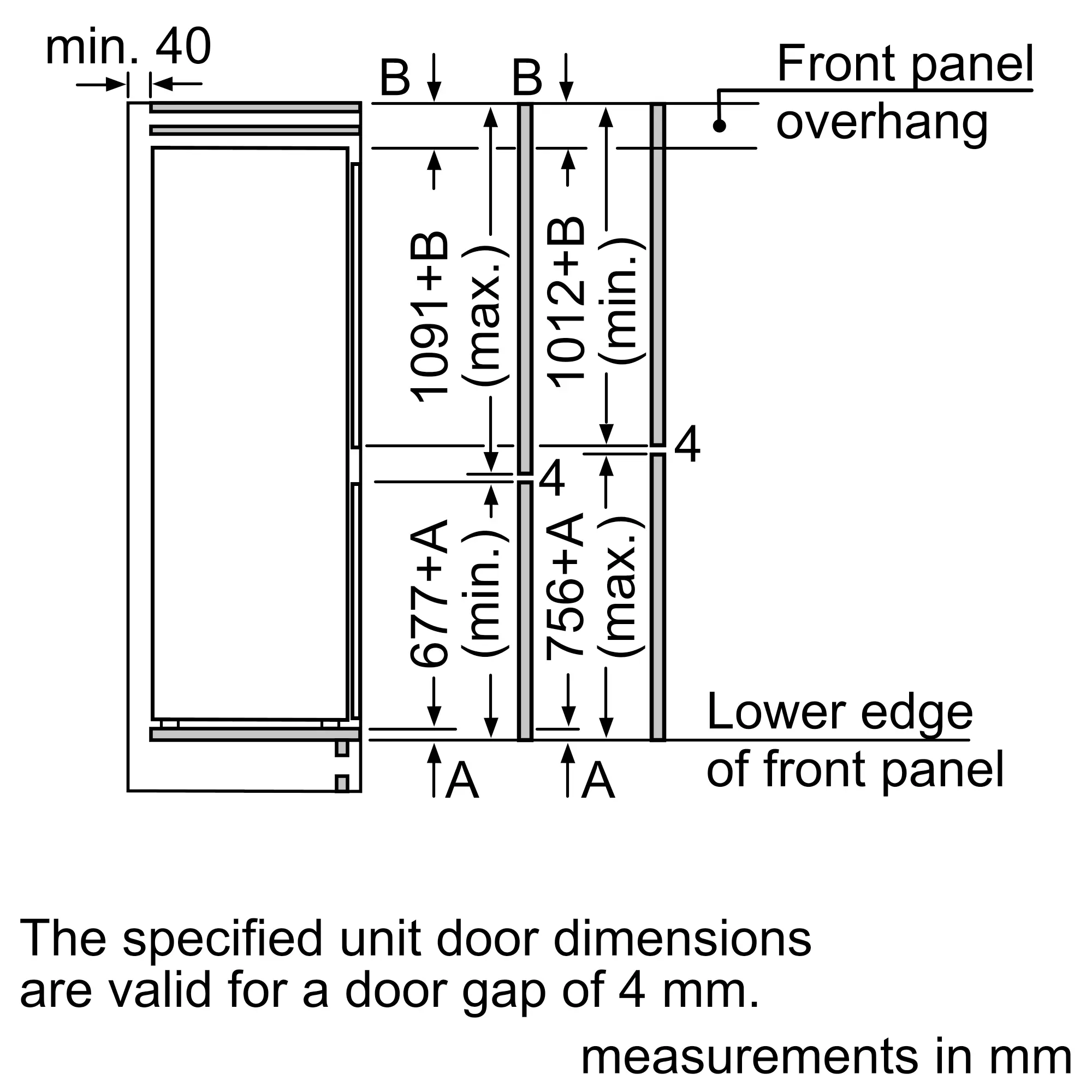 Bosch Series 4 KIN86VSE0G - Integrated 60/40 Fridge Freezer - E energy - Image 9