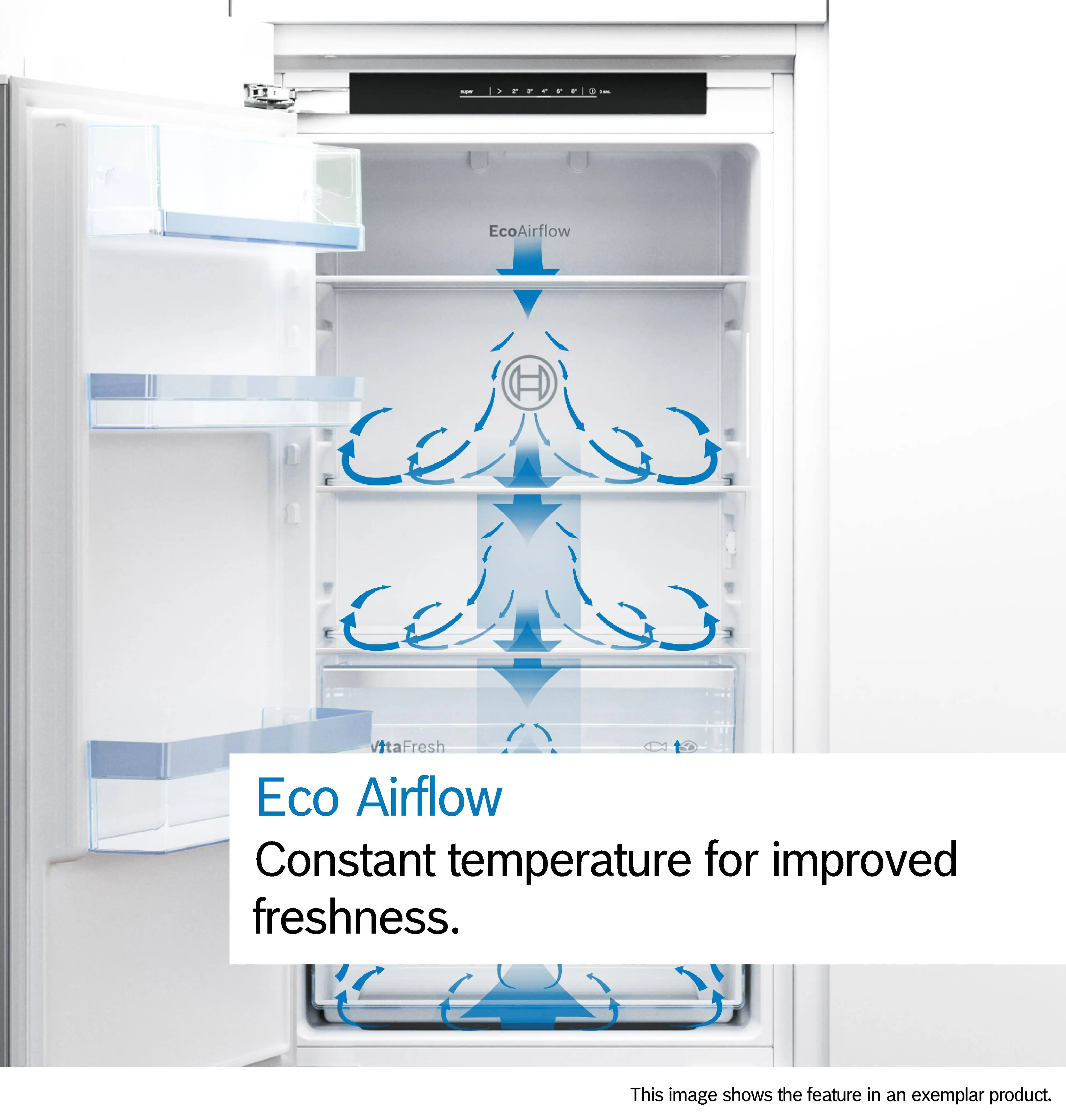 Bosch Series 4 KIV86VSE0G - White Integrated 60/40 Low Frost Fridge Freezer - E energy - Image 7