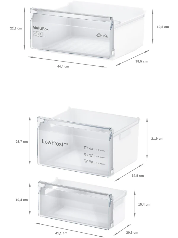Bosch Series 2 KIV87NSE0G - Integrated 70/30 Fridge Freezer - E energy - Image 4