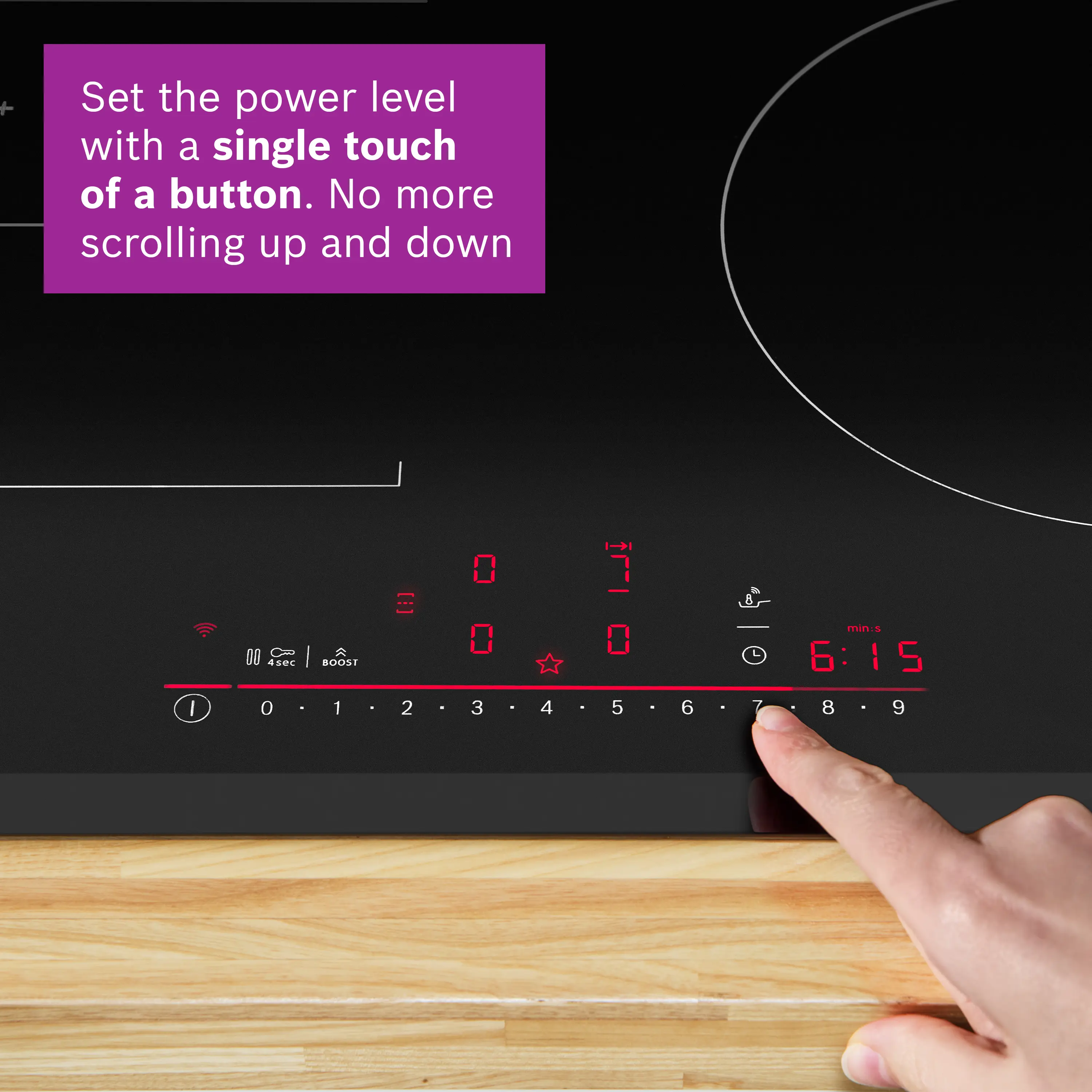 Bosch Series 6 PIV831HB1E - Black 5 Zone Induction Hob - Image 4