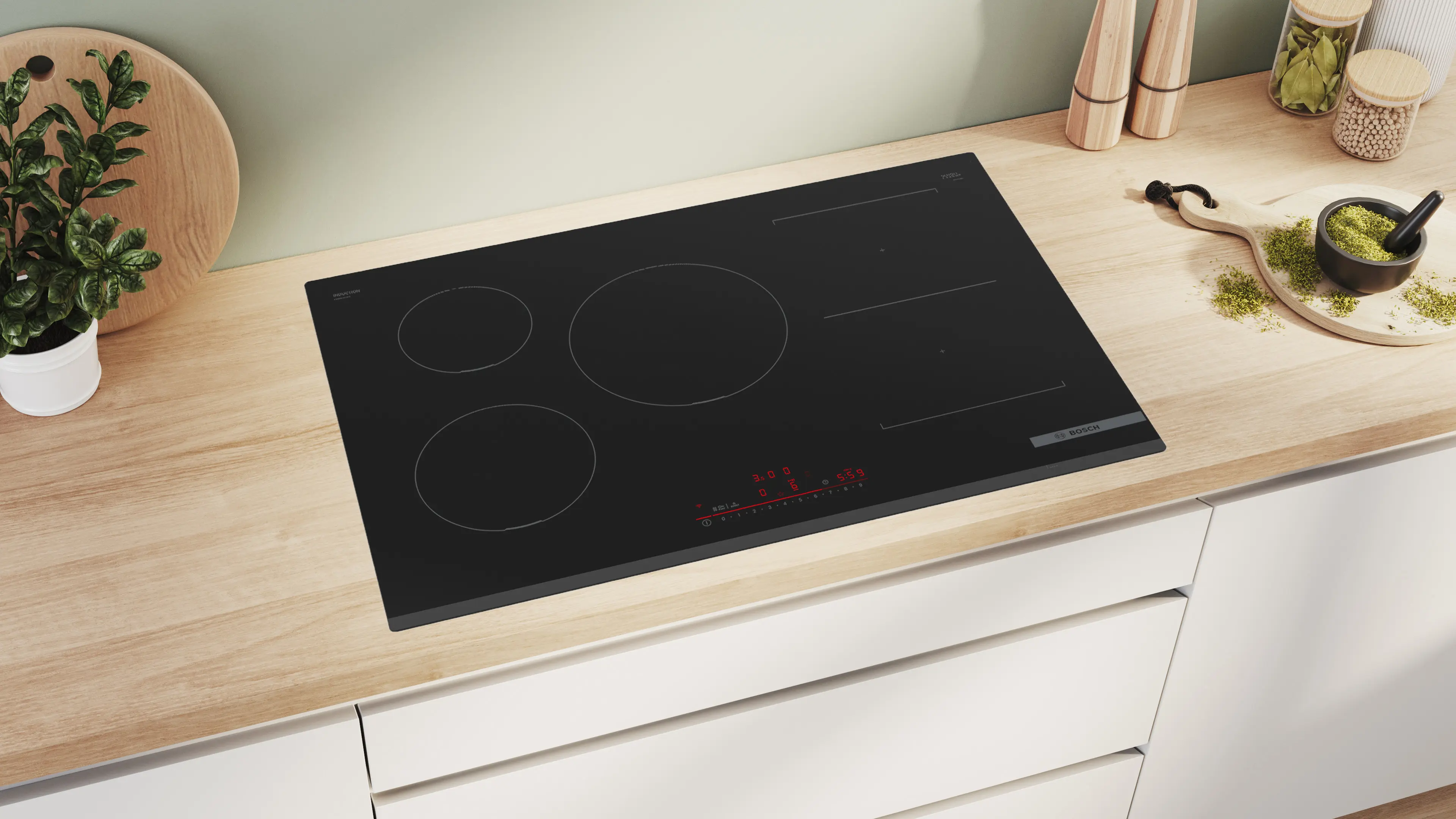 Bosch Series 6 PVW831HB1E - Black 5 Zone Induction Hob - Image 4