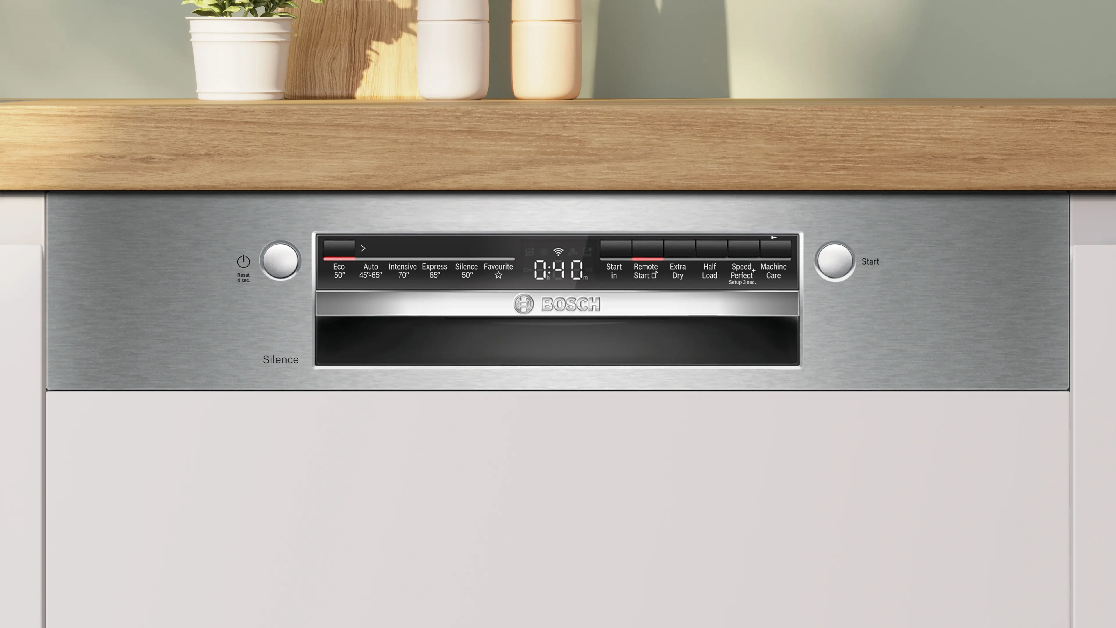 Bosch SMI2HTS06G - Silver Semi Integrated Dishwasher - 13 Place Settings - C Energy Rating - Image 3