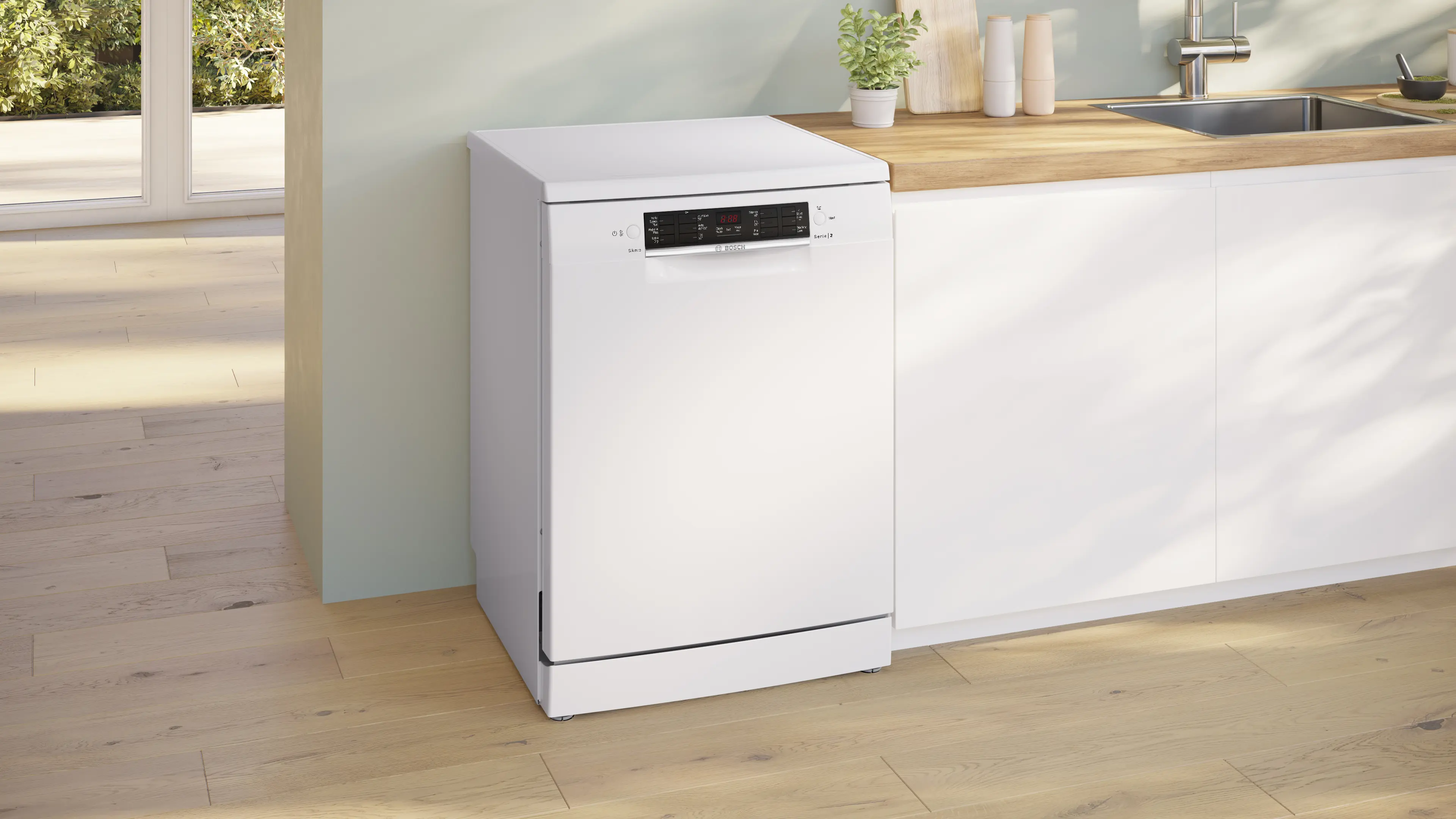 Bosch Series 2 SMS26AW08G Freestanding Dishwasher 60cm White E energy - Image 5