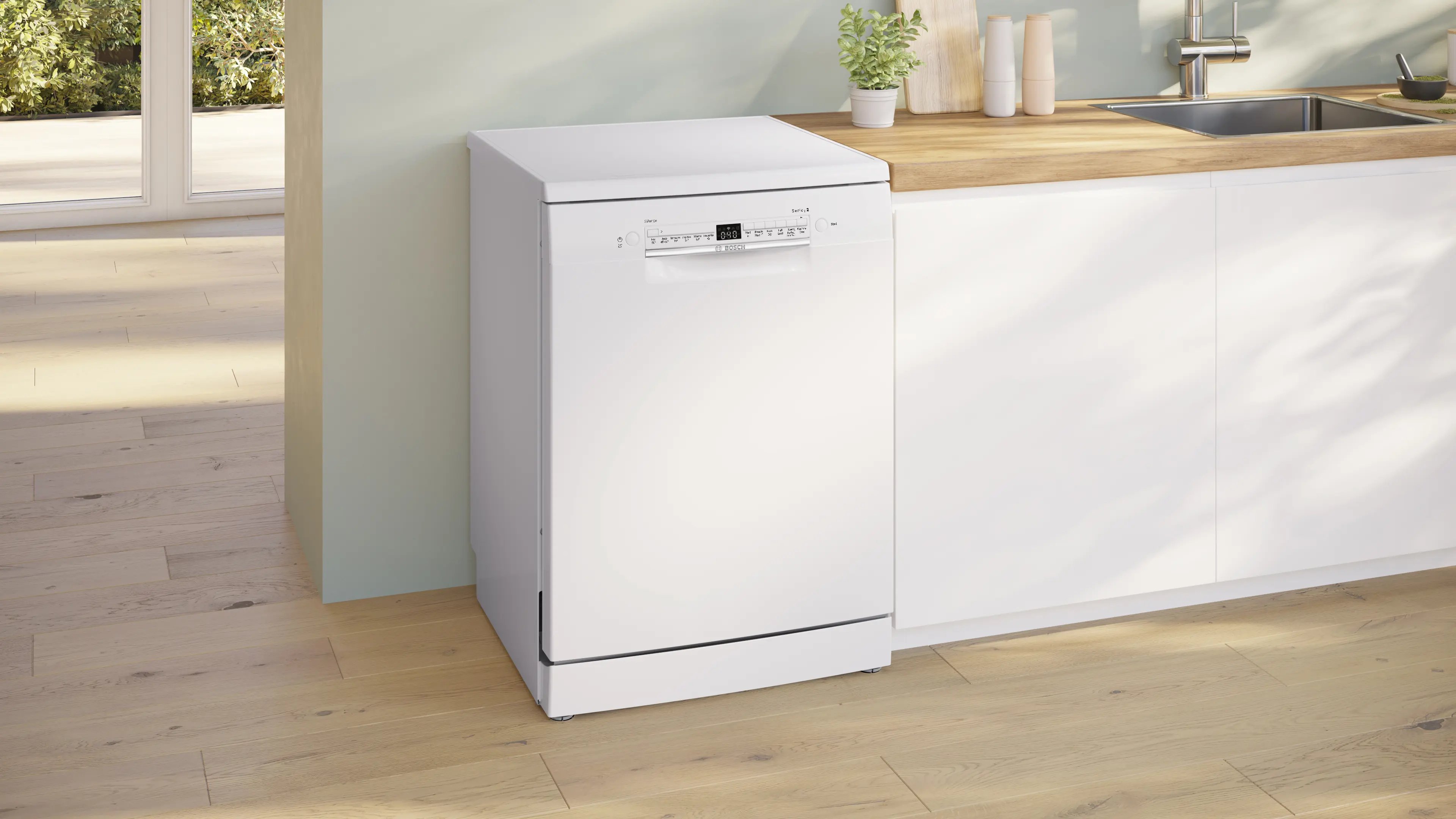 Bosch Series 2 SMS2HVW67G - White Freestanding Dishwasher - D energy - Image 7