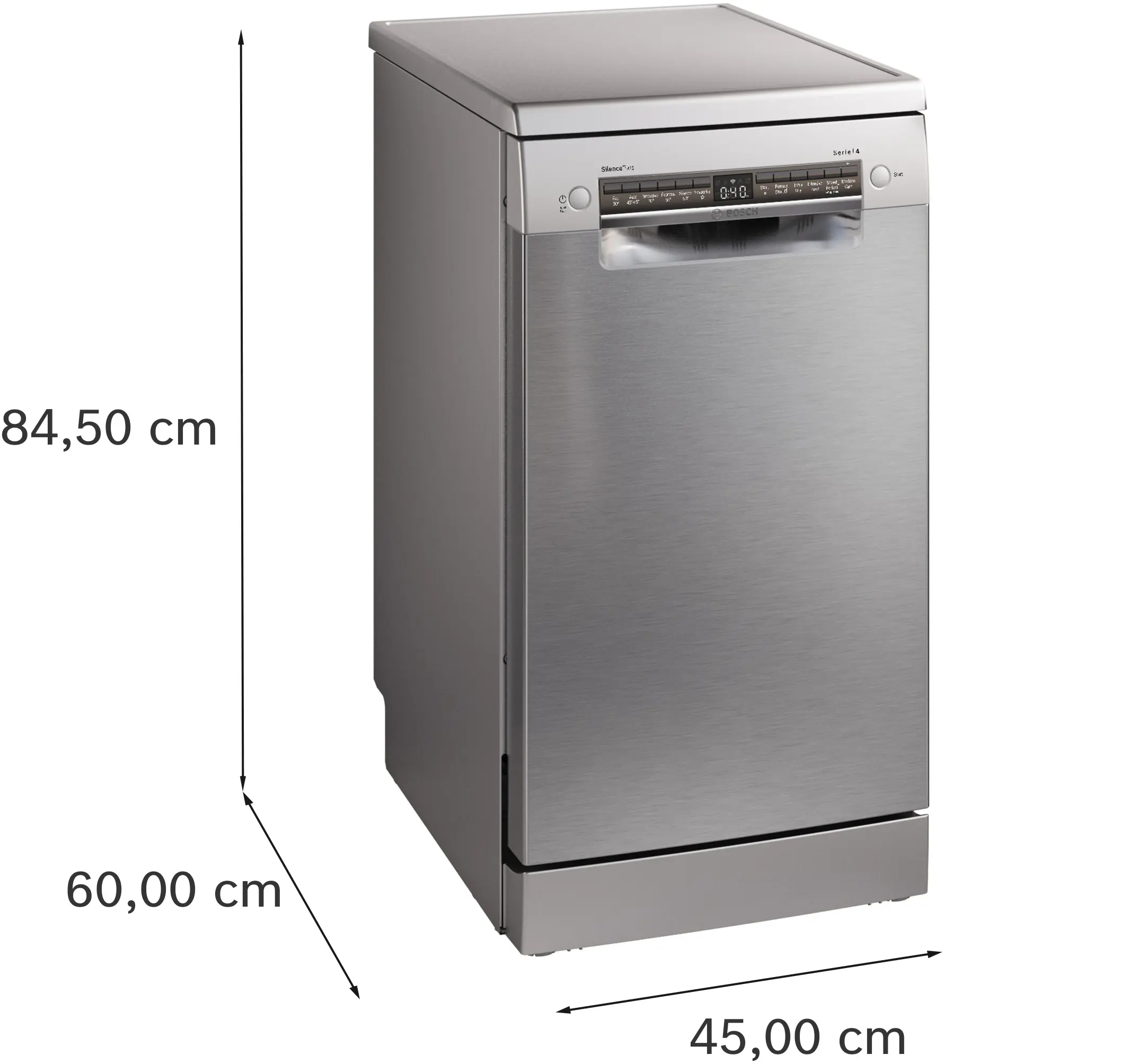 Bosch Series 4 SPS4HMI49G - Silver Freestanding Dishwasher - E energy - Image 6