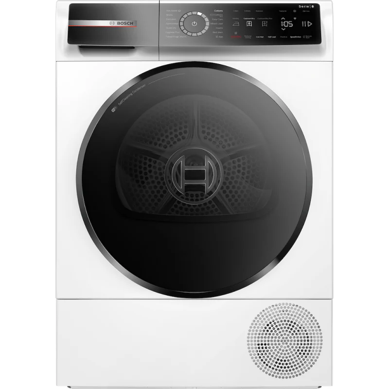 Bosch Series 8 WQB246C9GB - White 9KG Heat Pump Condenser Dryer, - A+++ energy